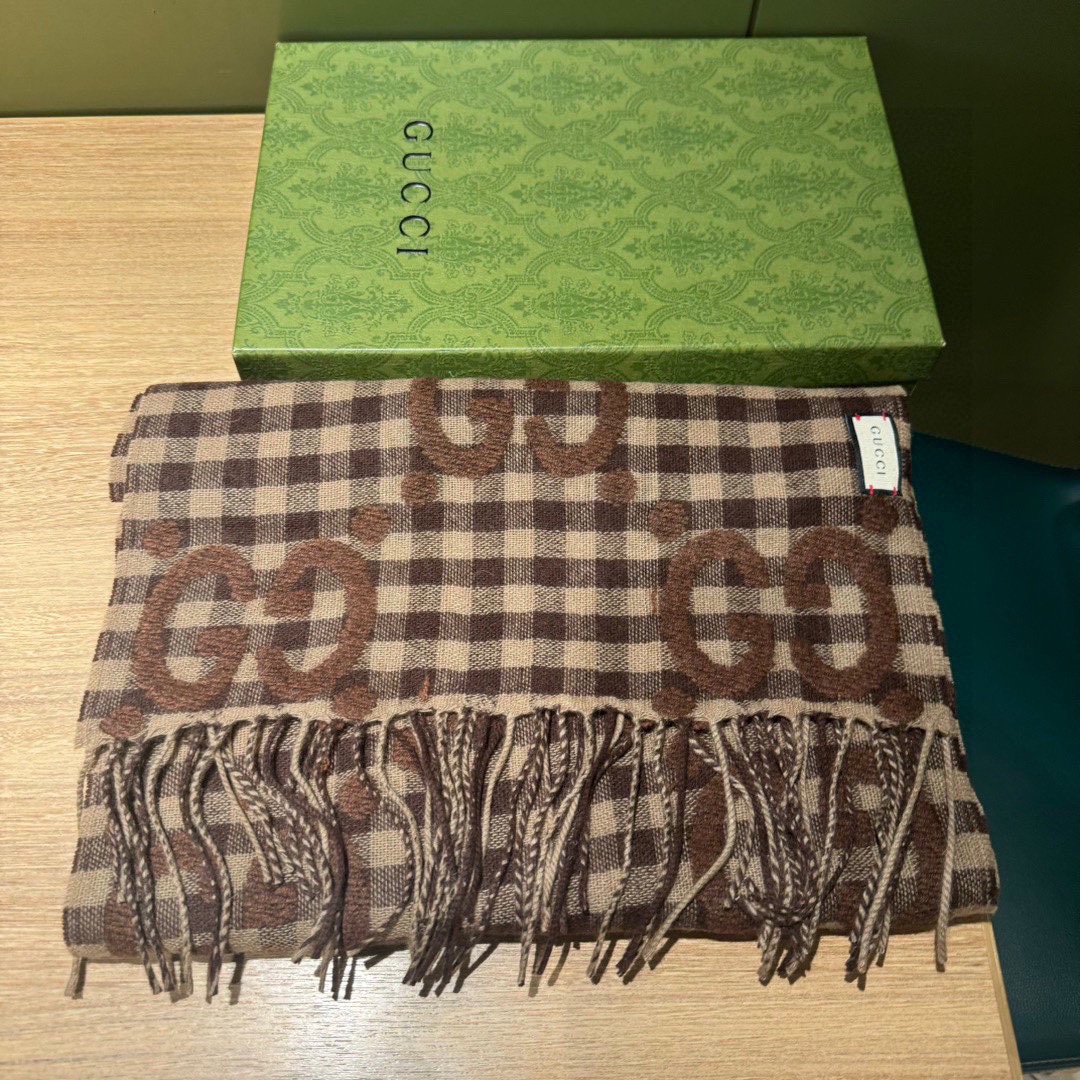 【GUCCI グッチ】スカーフ35*220CM  241108-BRAND OFF