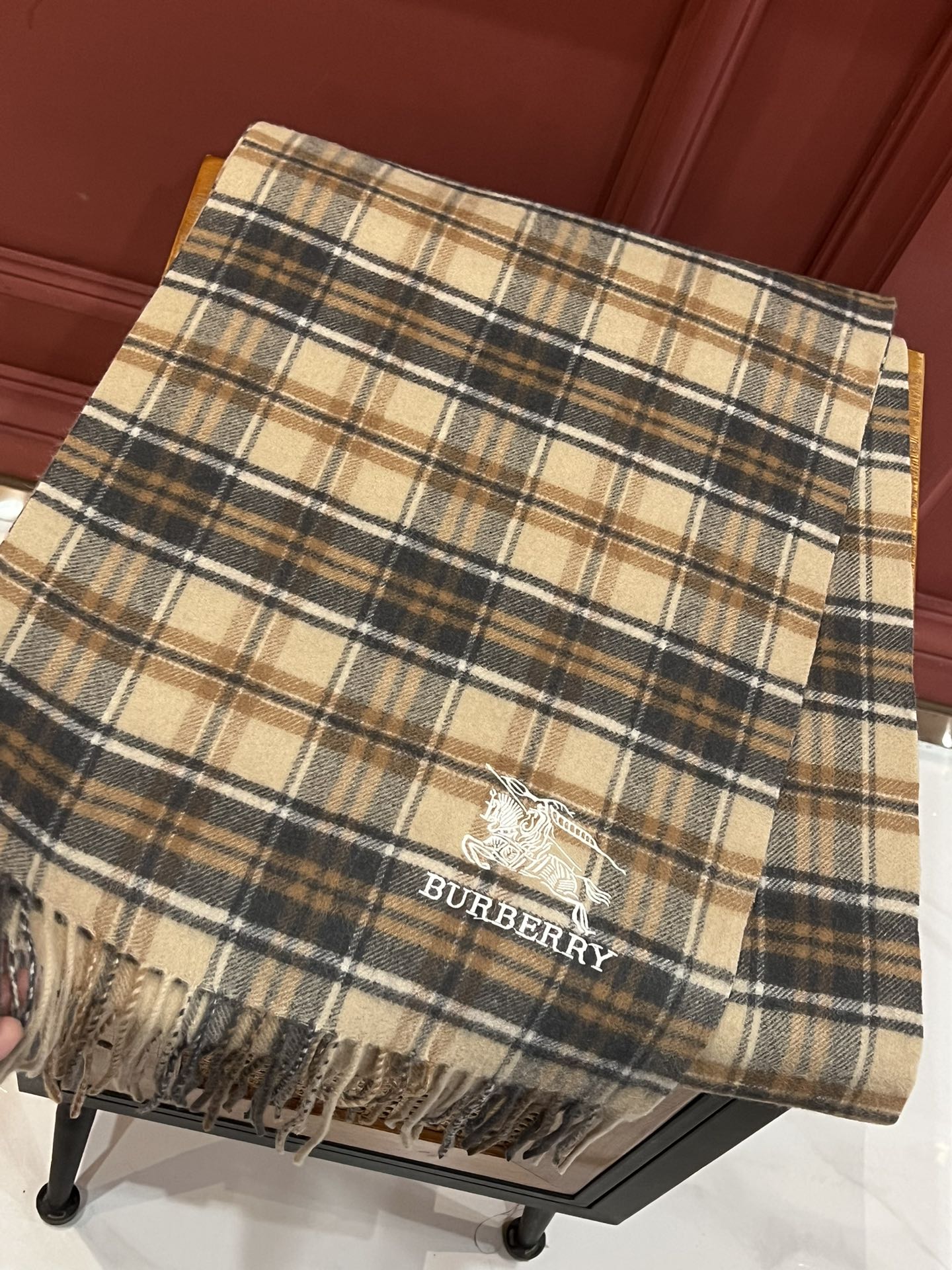 【BURBERRY  バーバリー】スカーフ35*190CM  241108-BRAND OFF