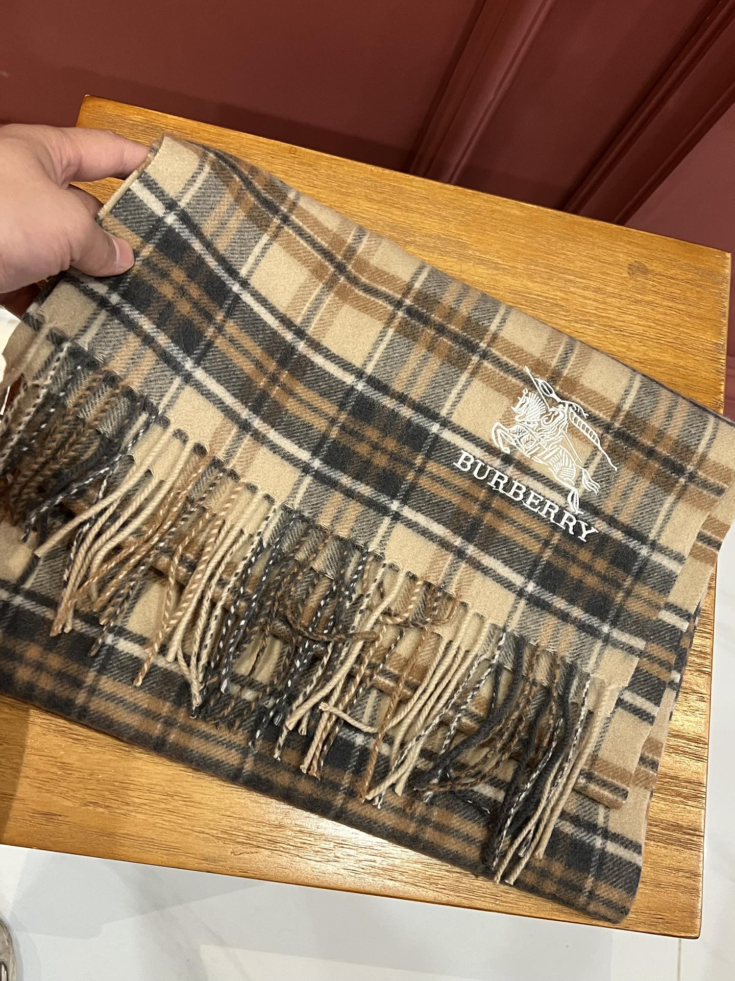 【BURBERRY  バーバリー】スカーフ35*190CM  241108-BRAND OFF