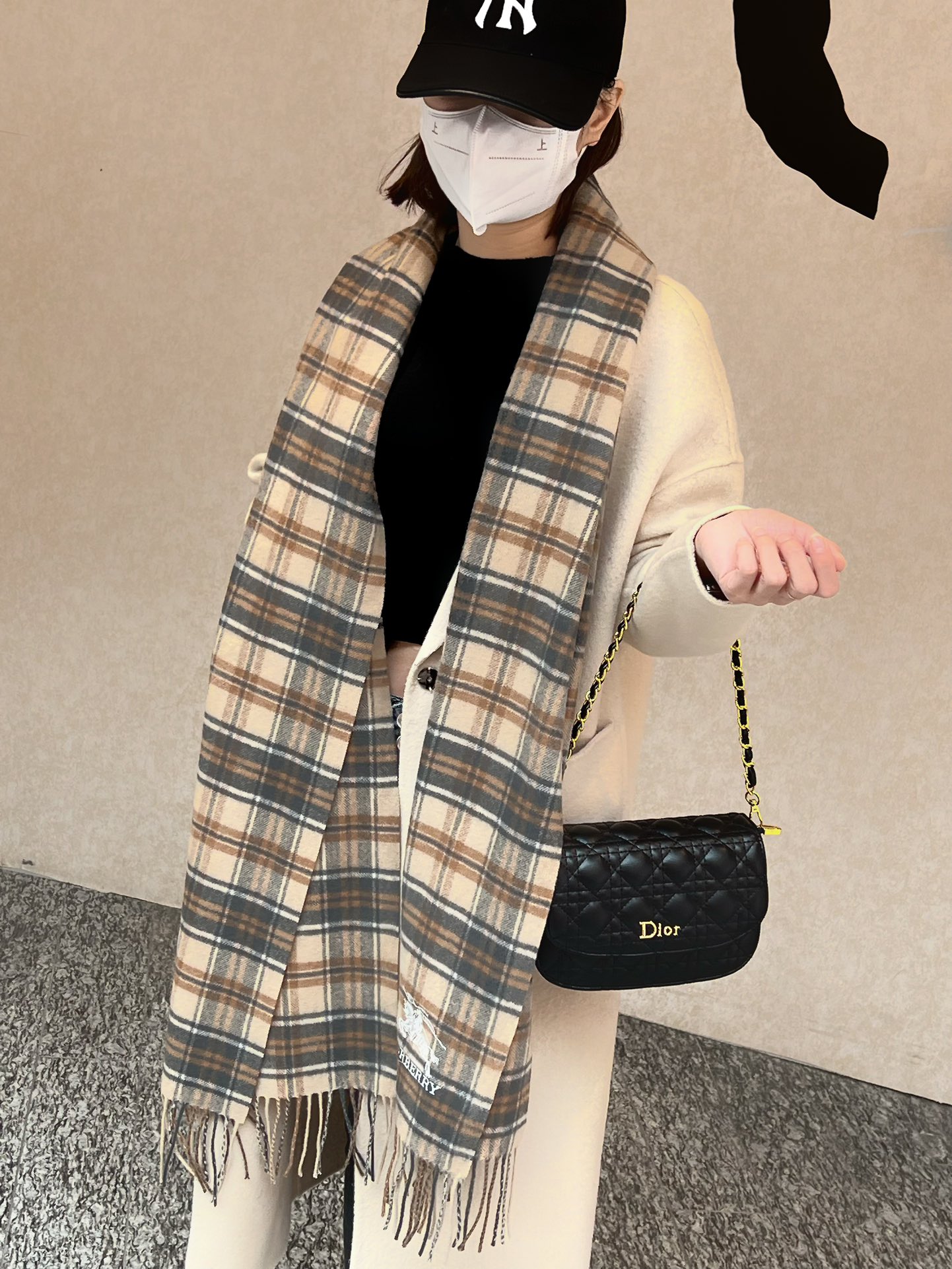 【BURBERRY  バーバリー】スカーフ35*190CM  241108-BRAND OFF