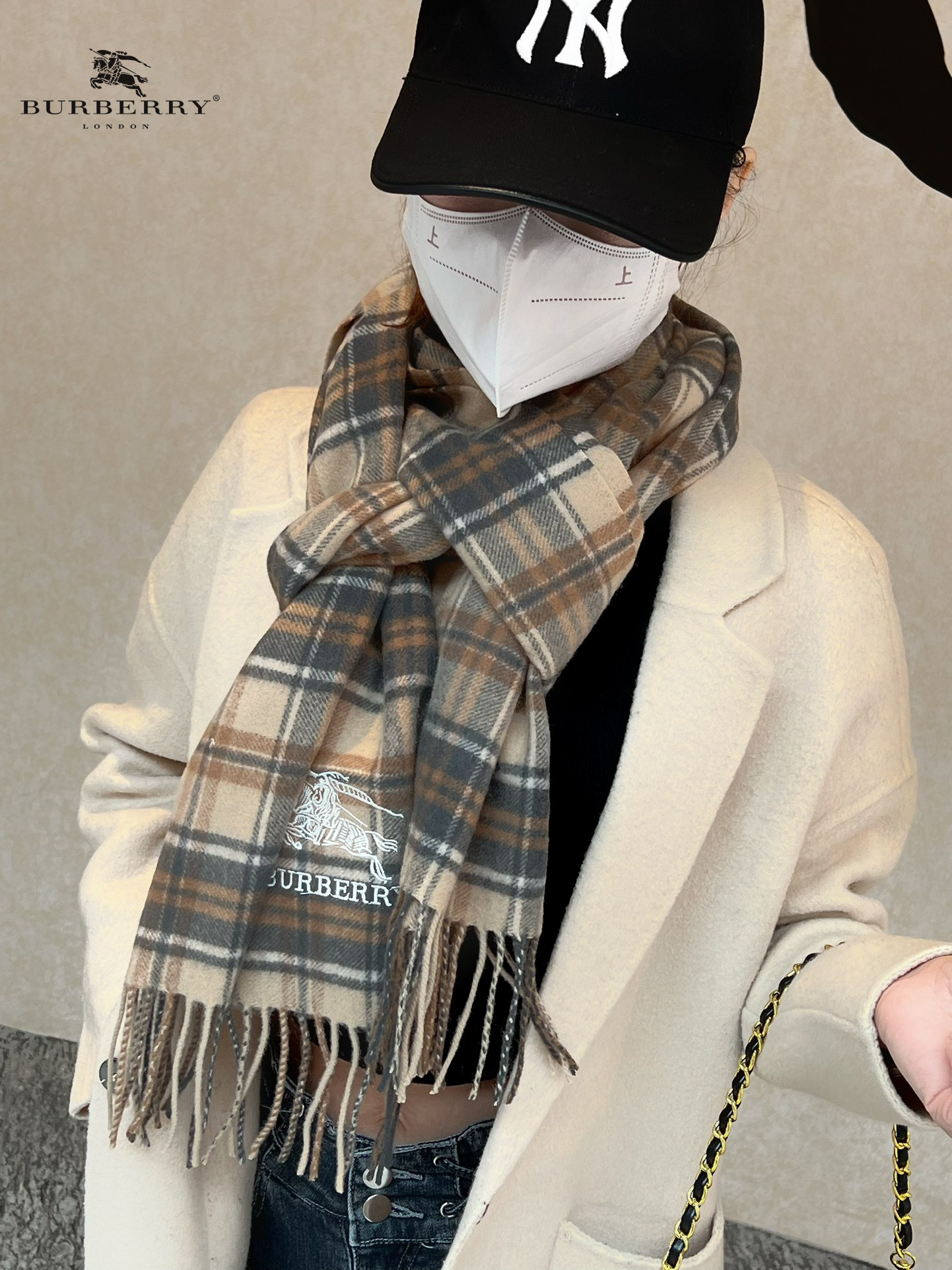 【BURBERRY  バーバリー】スカーフ35*190CM  241108-BRAND OFF