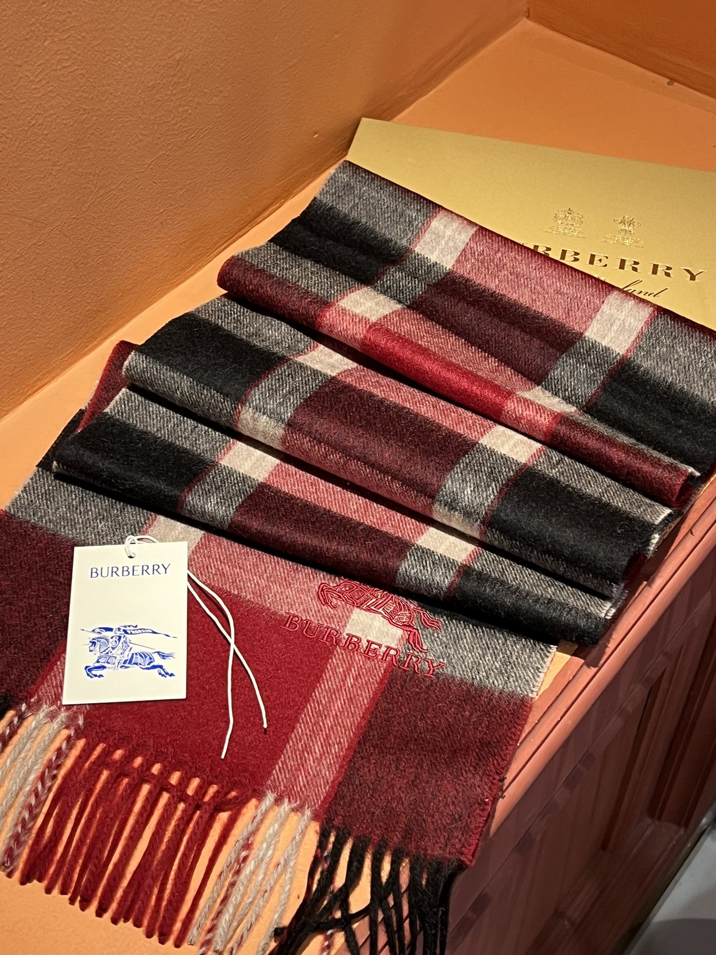 【BURBERRY  バーバリー】スカーフ32*180CM  241108-BRAND OFF