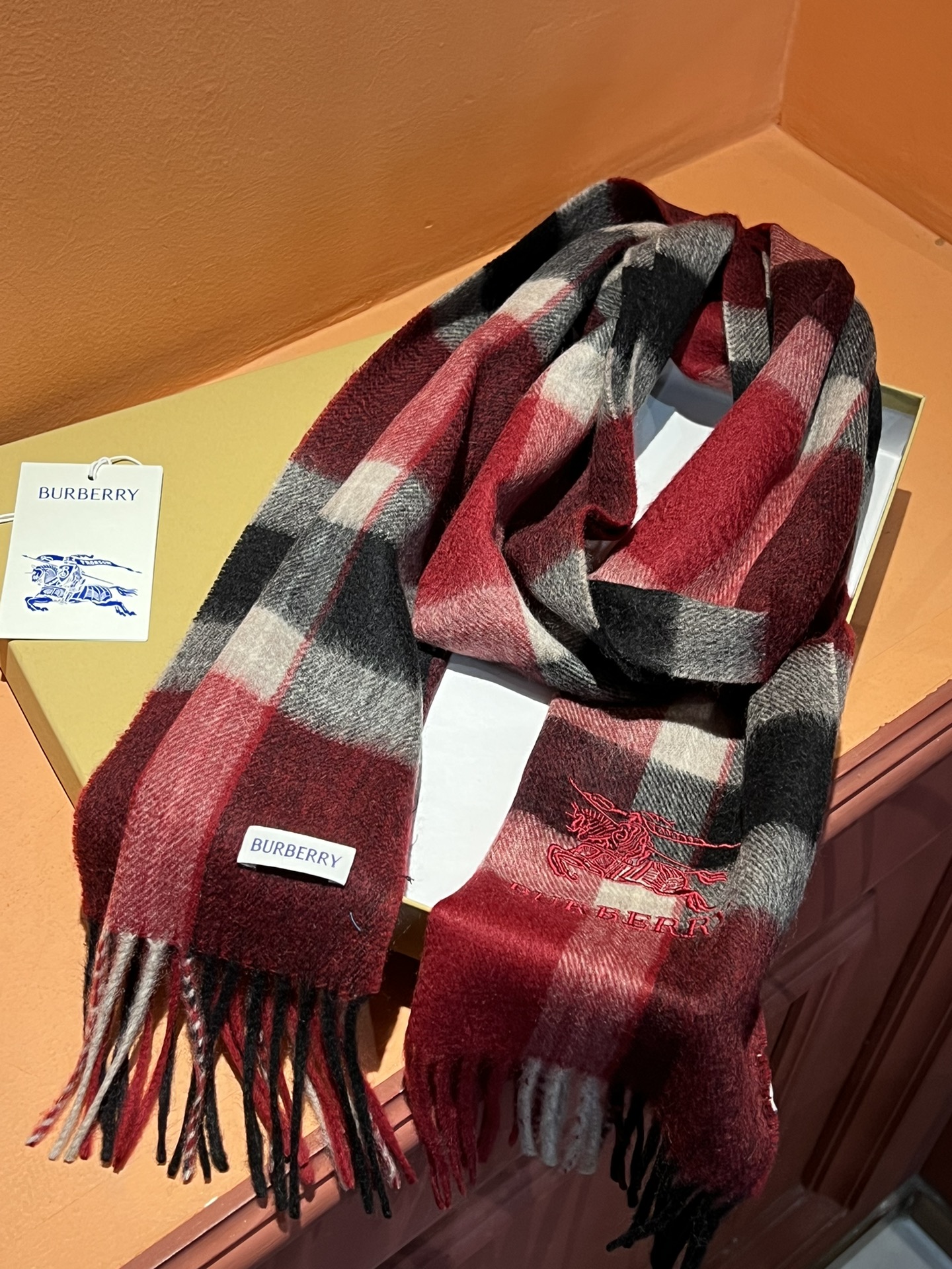 【BURBERRY  バーバリー】スカーフ32*180CM  241108-BRAND OFF