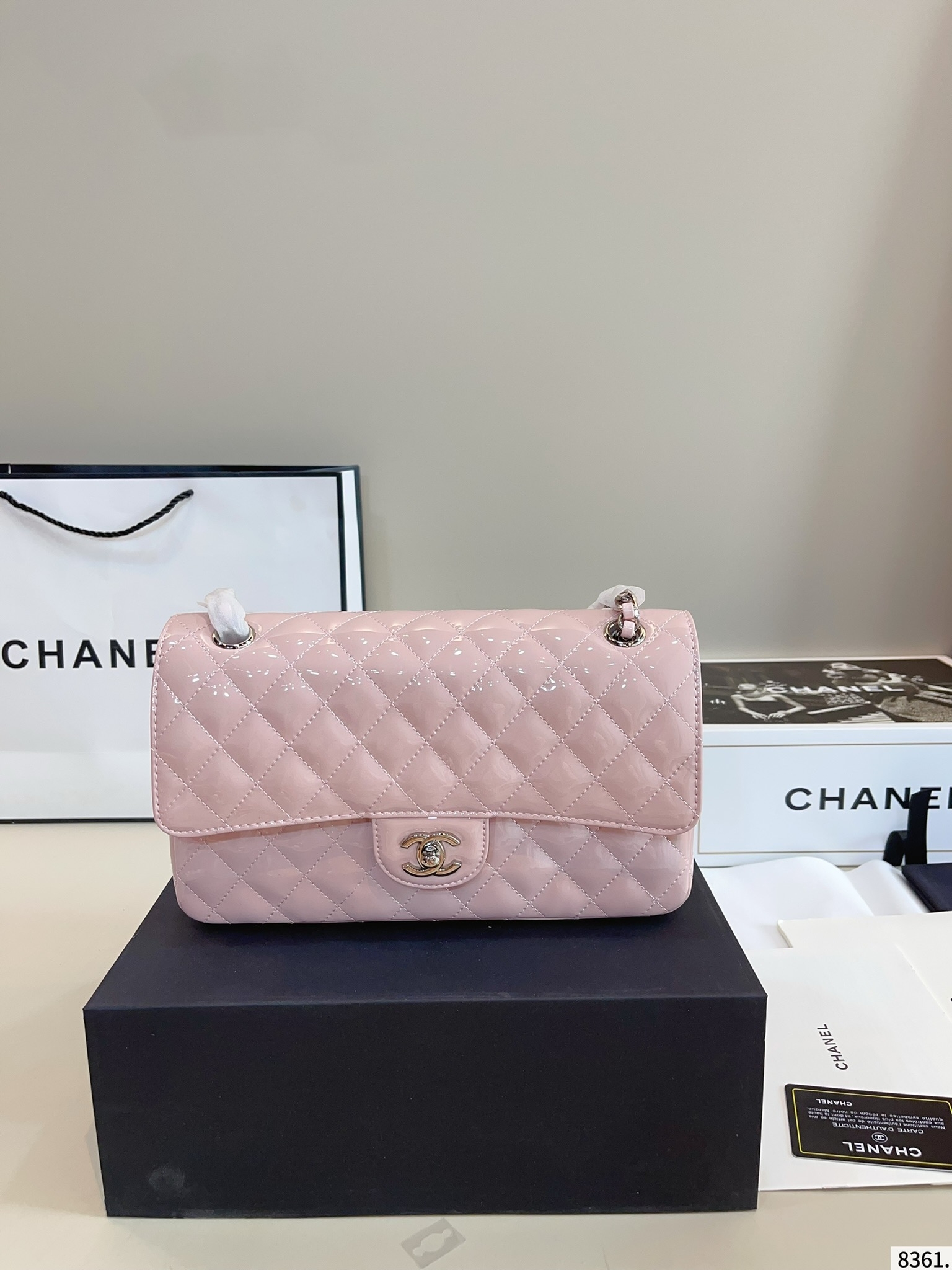 【CHANEL旗艦店】シャネル CF チェーンバッグ シルバー金具-BRAND OFF