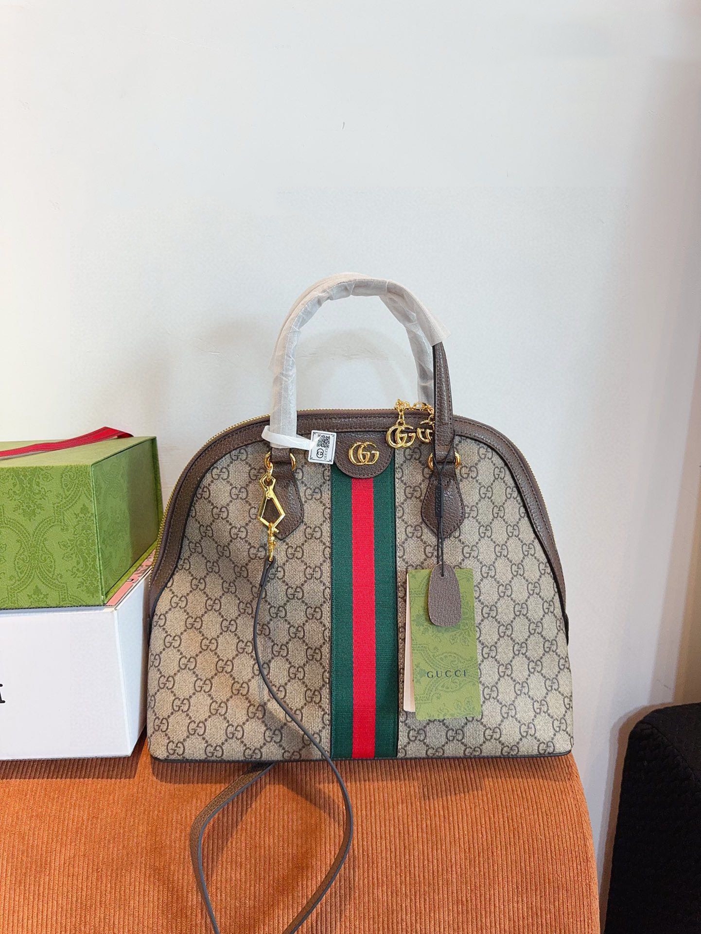 【GUCCI旗艦店】グッチ シェルバッグ ハンドバッグ★大人気-BRAND OFF