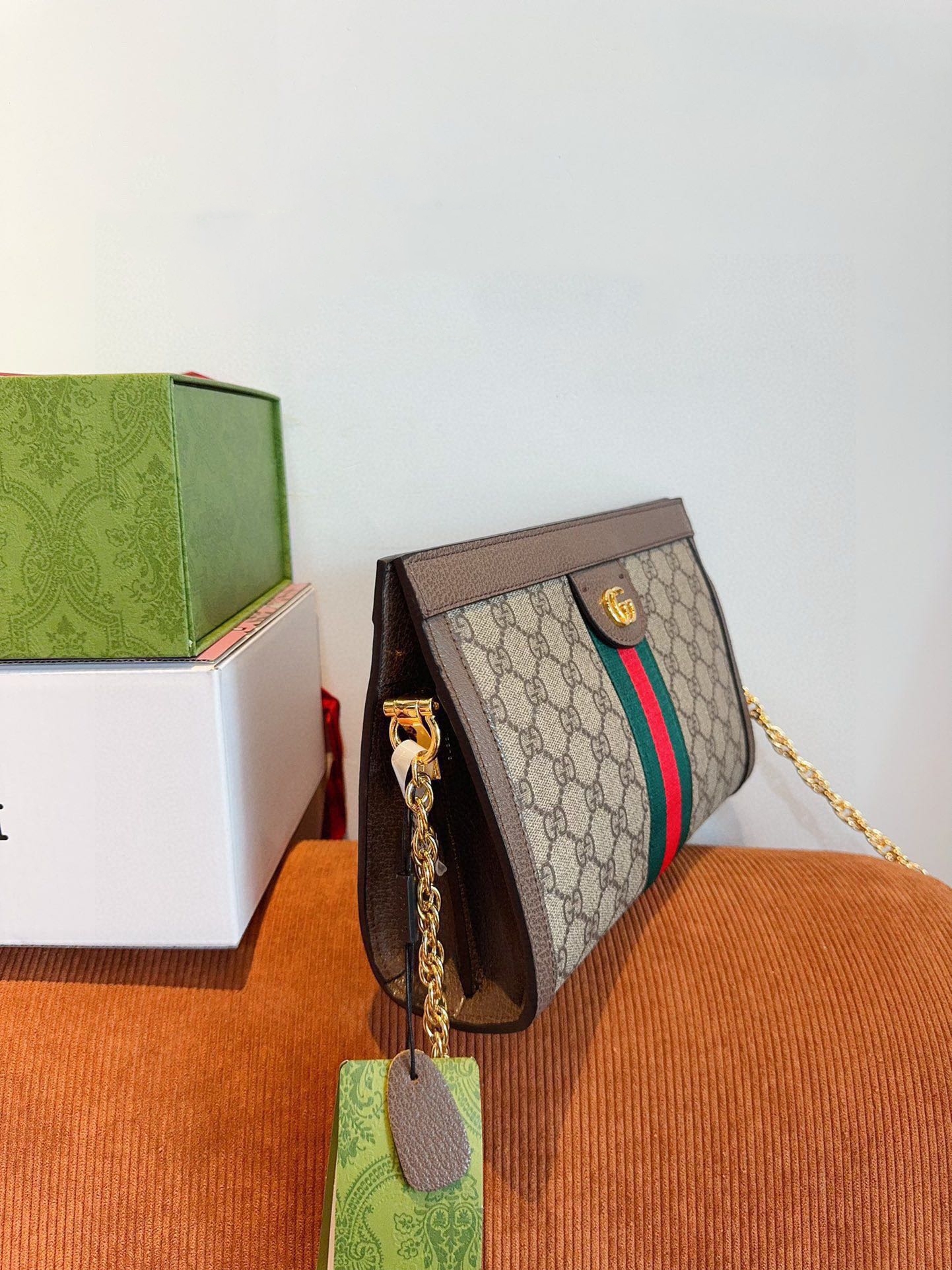 【GUCCI旗艦店】グッチ Ophidia チェーンバッグ ★大人気-BRAND OFF