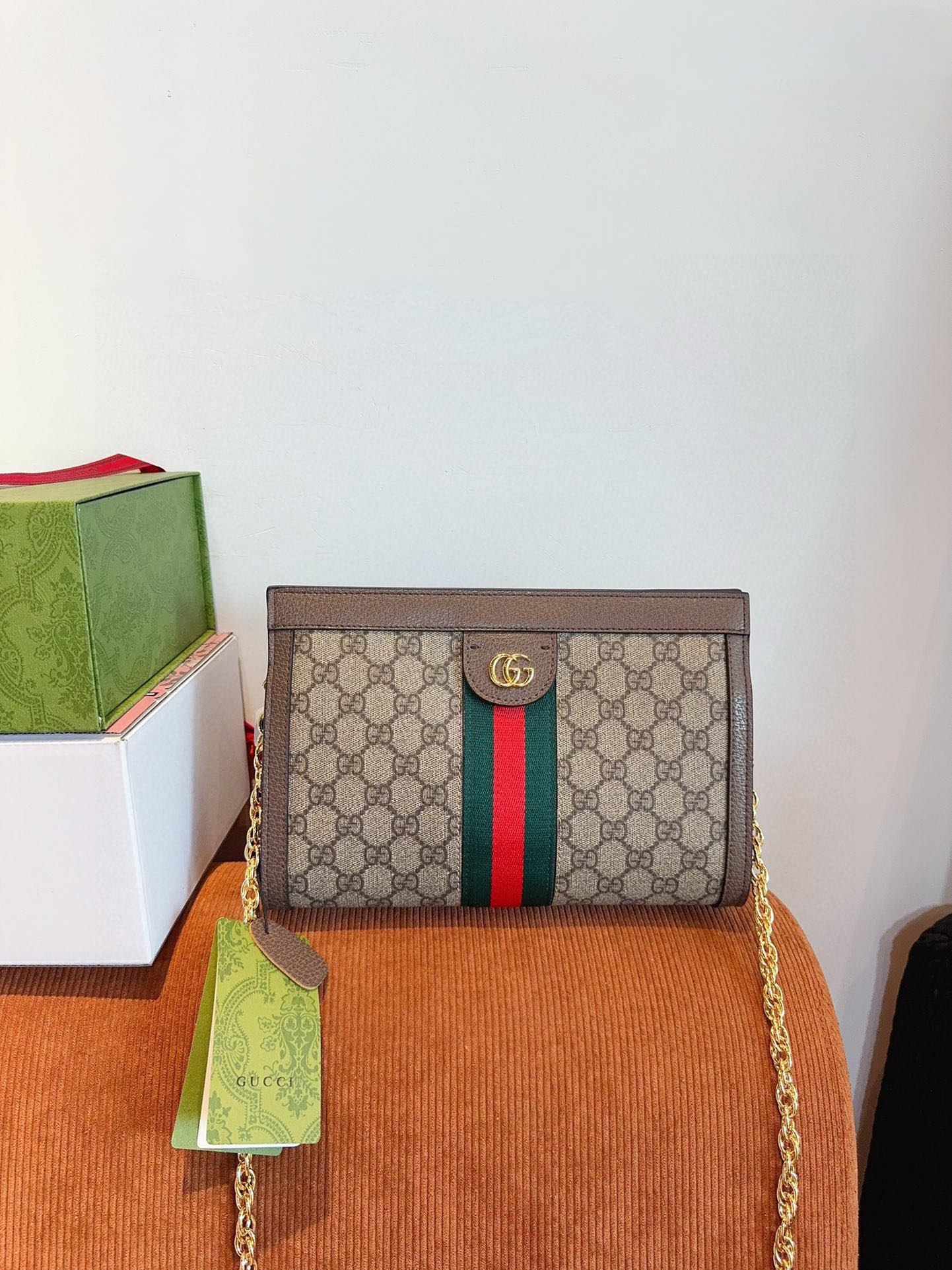 【GUCCI旗艦店】グッチ Ophidia チェーンバッグ ★大人気-BRAND OFF