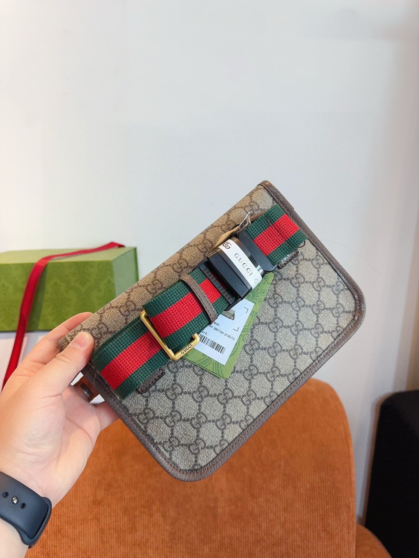 【GUCCI旗艦店】グッチ Marmont トラの頭 クロスボディバッグ-BRAND OFF