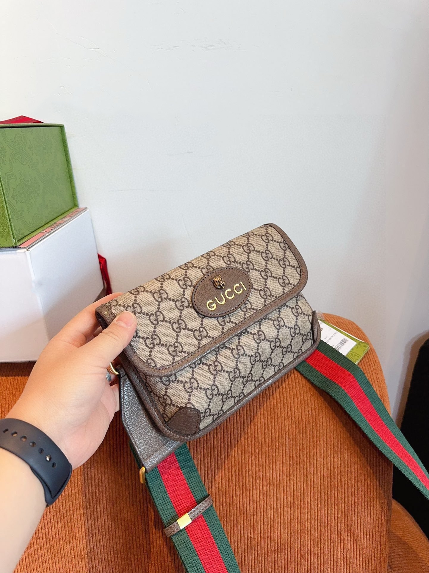 【GUCCI旗艦店】グッチ Dionysus Ophidia mini クロスボディバッグ-BRAND OFF