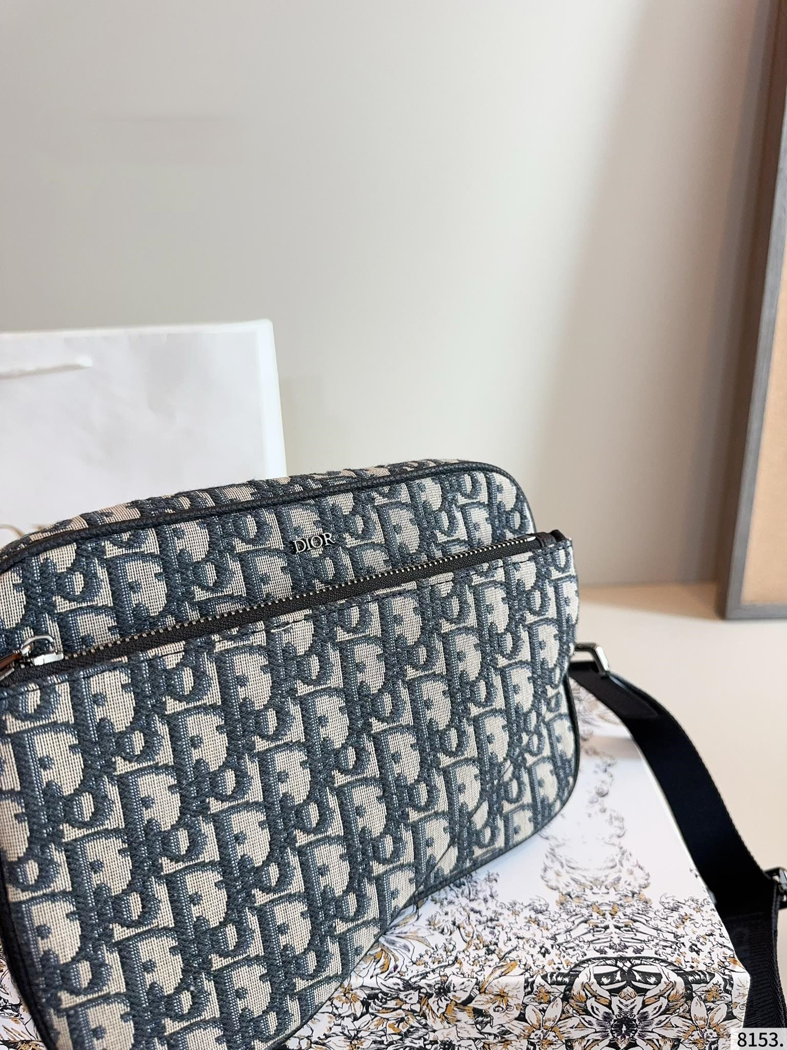 DIOR★オブリーク ジャカード ショルダーバッグ-BRAND OFF