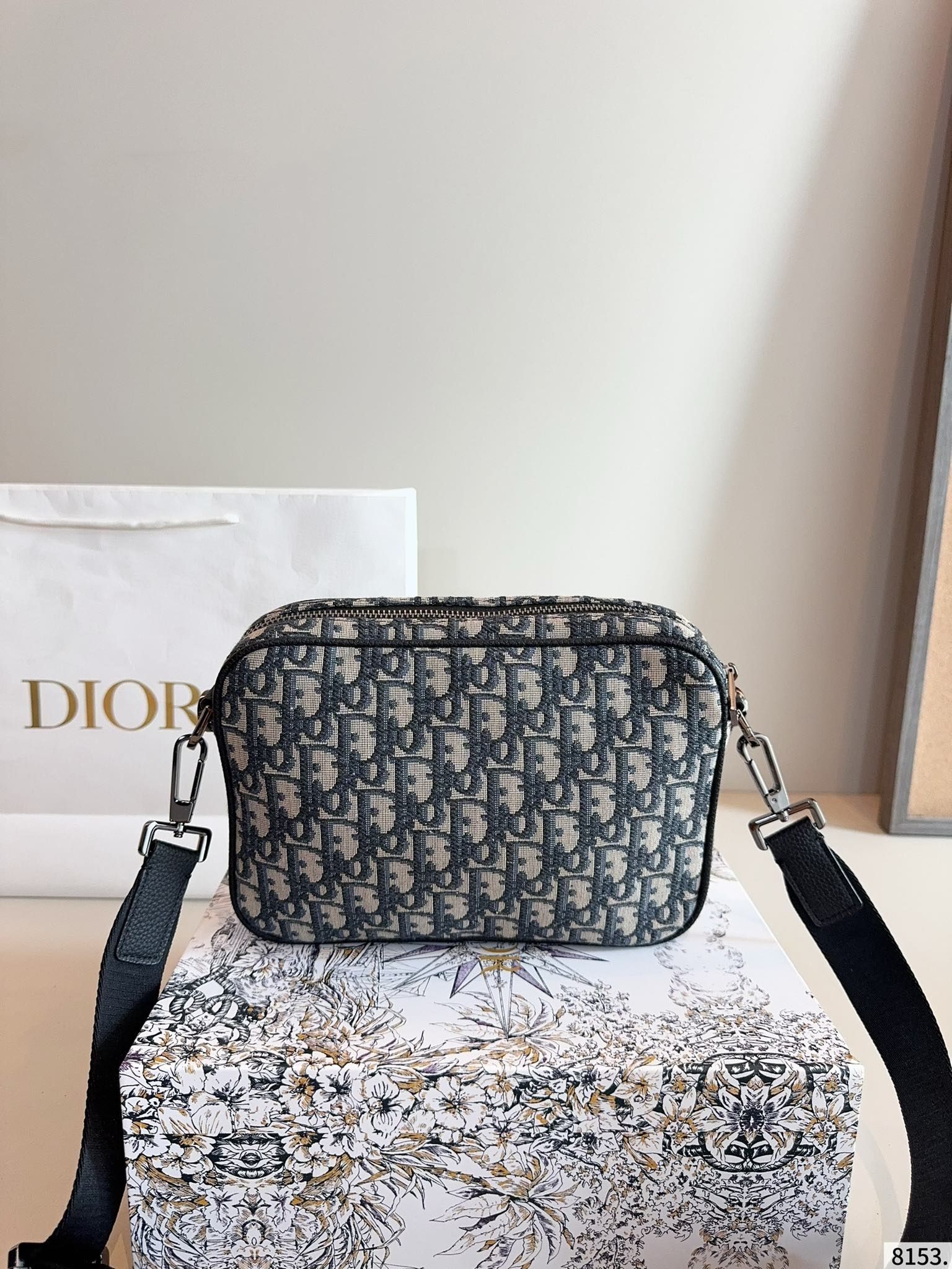 DIOR★オブリーク ジャカード ショルダーバッグ-BRAND OFF