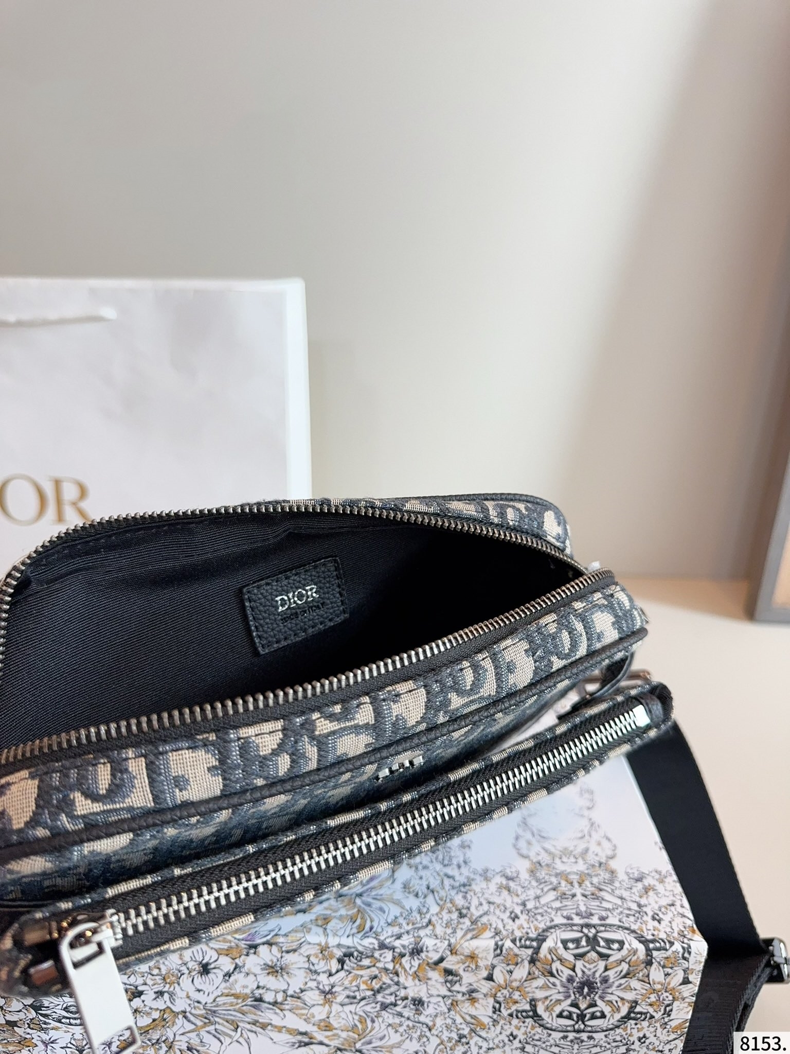 DIOR★オブリーク ジャカード ショルダーバッグ-BRAND OFF