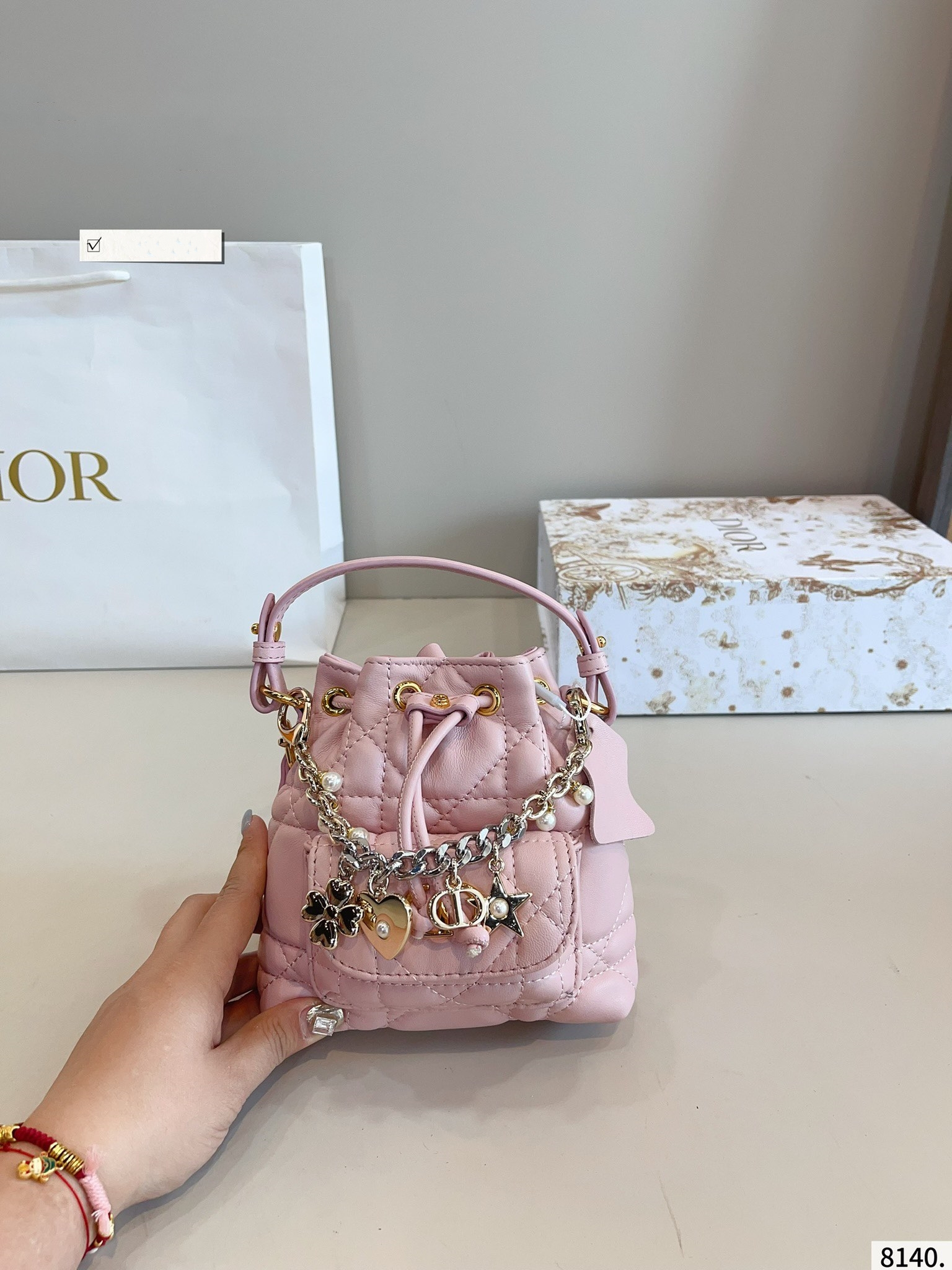 【DIOR公式旗艦店】ディオール caro 新しいバケツバッグ-BRAND OFF