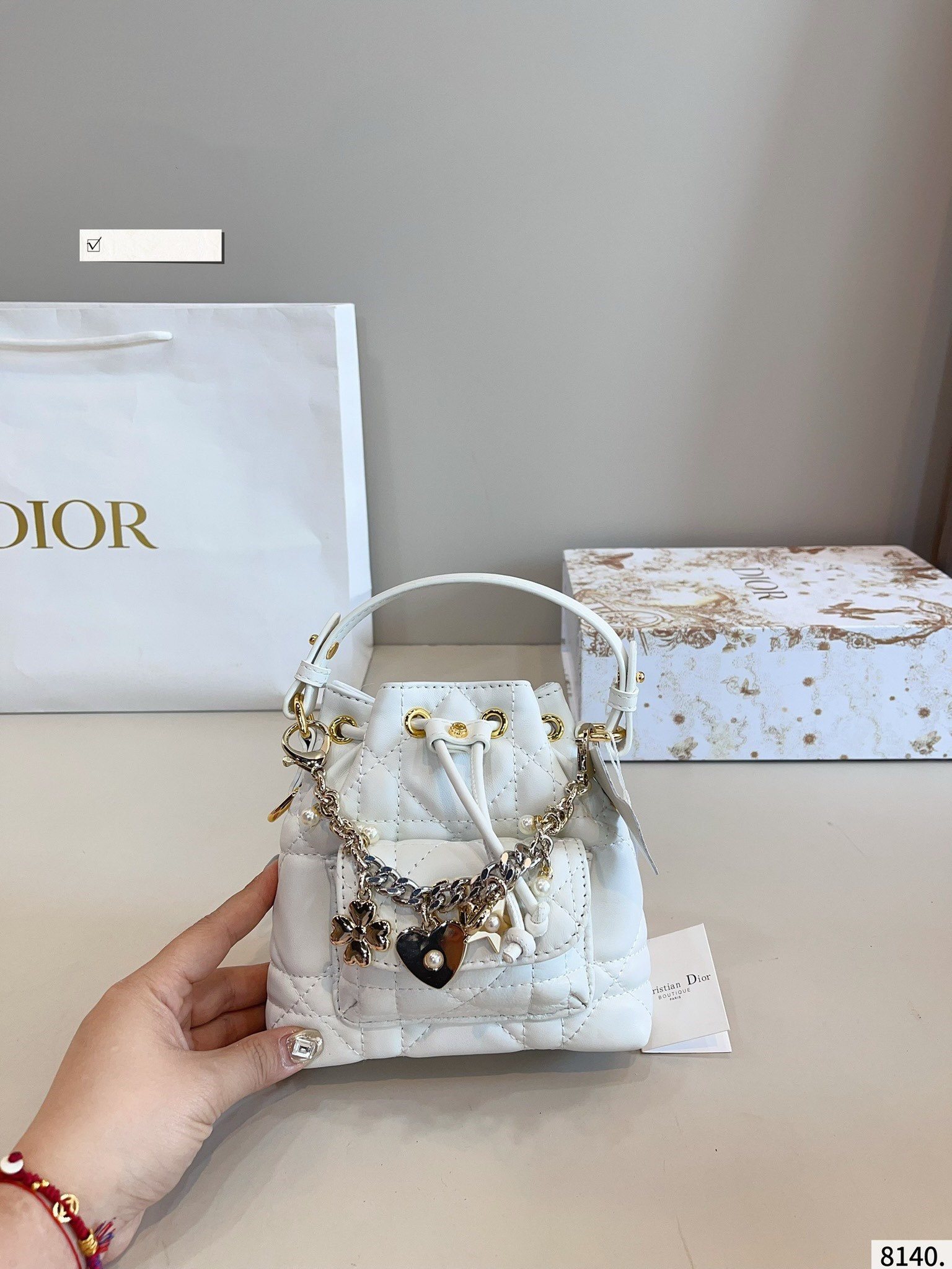 【DIOR公式旗艦店】ディオール caro 新しいバケツバッグ-BRAND OFF