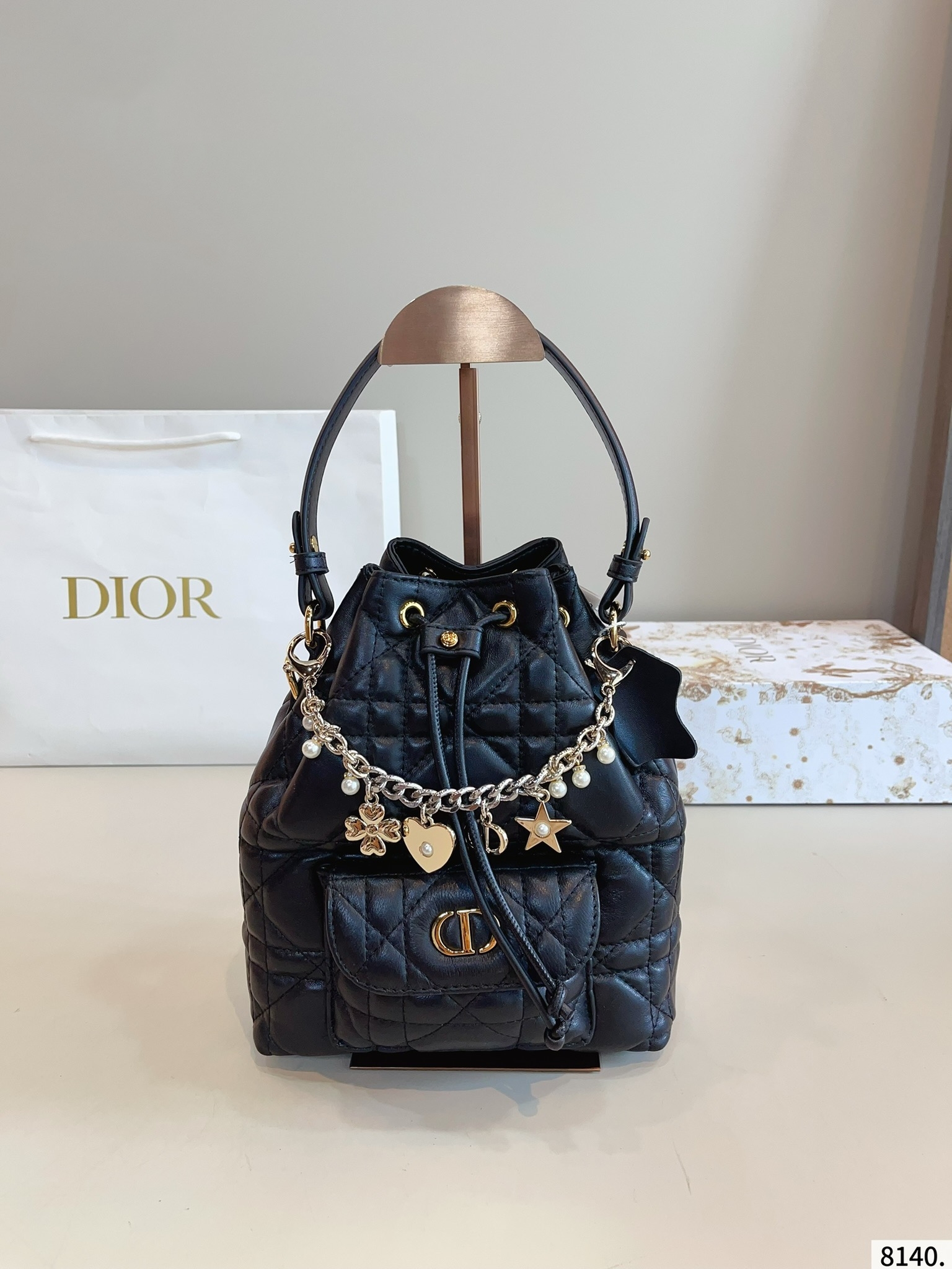 【DIOR公式旗艦店】ディオール caro 新しいバケツバッグ-BRAND OFF