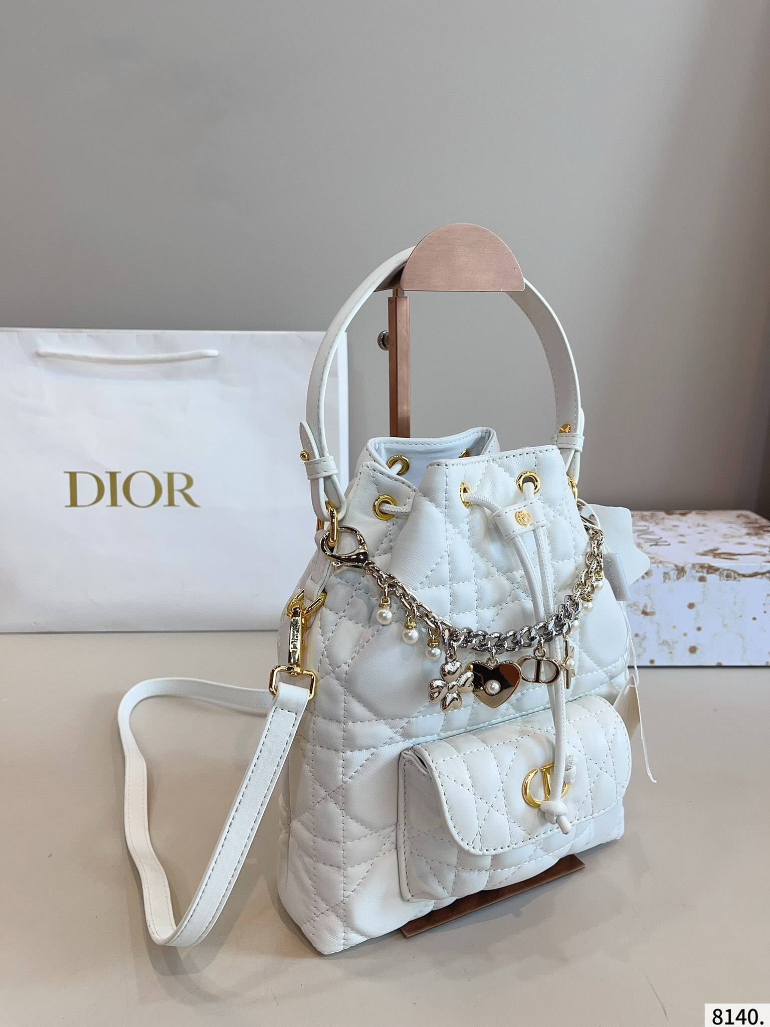【DIOR公式旗艦店】ディオール caro 新しいバケツバッグ-BRAND OFF