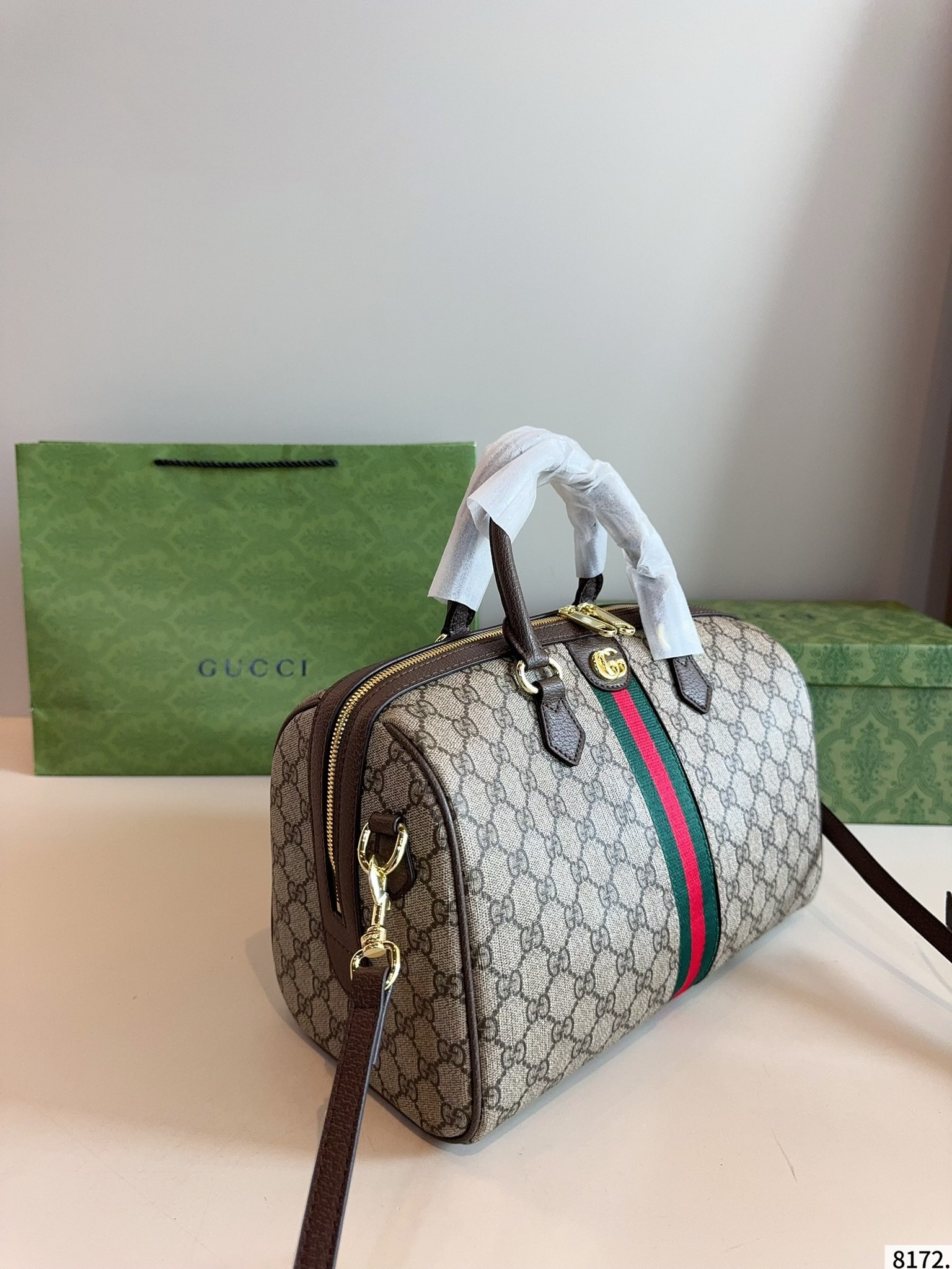 【GUCCI公式旗艦店】グッチ ★大人気 ボストンバッグ-BRAND OFF