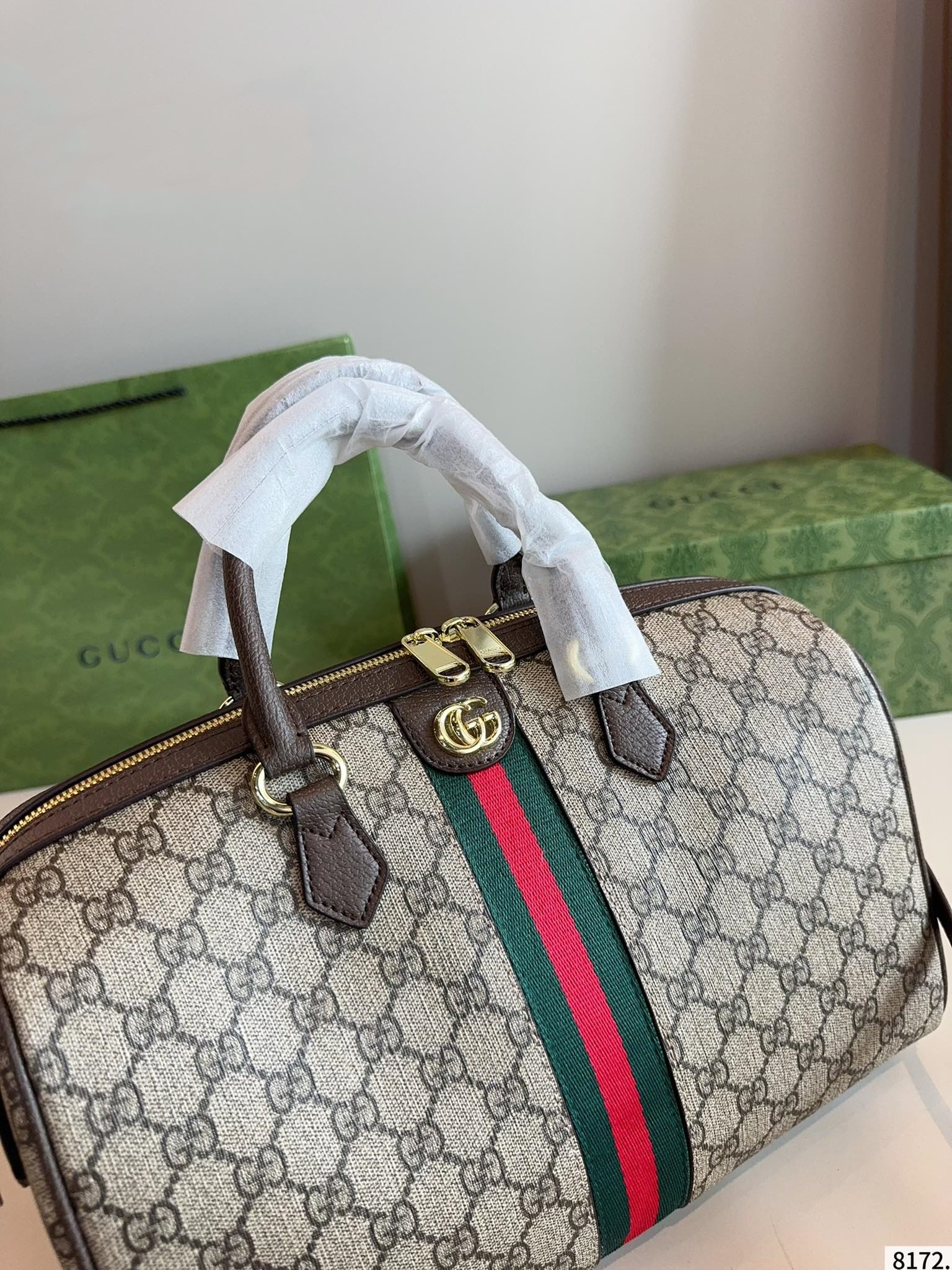 【GUCCI公式旗艦店】グッチ ★大人気 ボストンバッグ-BRAND OFF