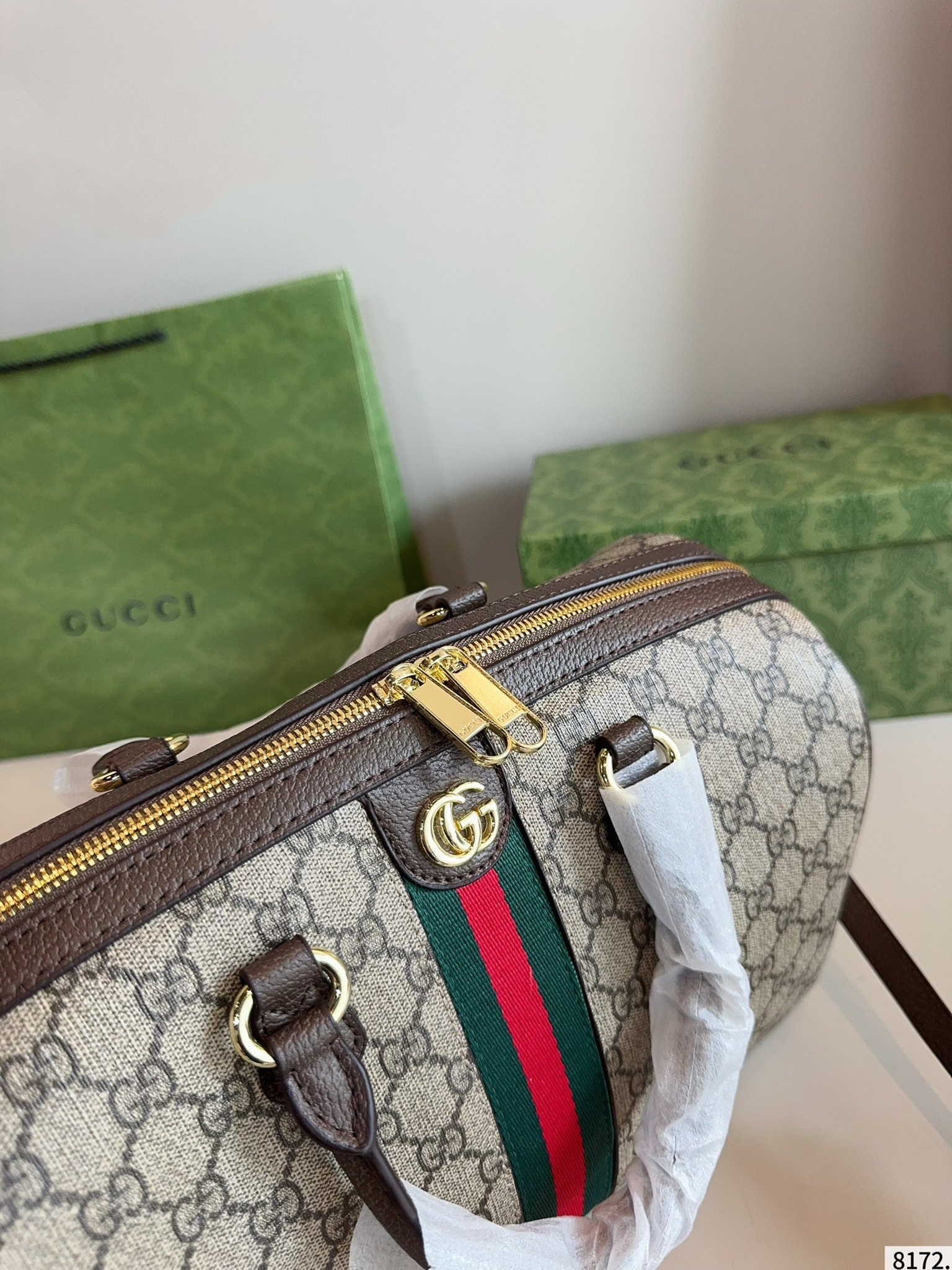 【GUCCI公式旗艦店】グッチ ★大人気 ボストンバッグ-BRAND OFF