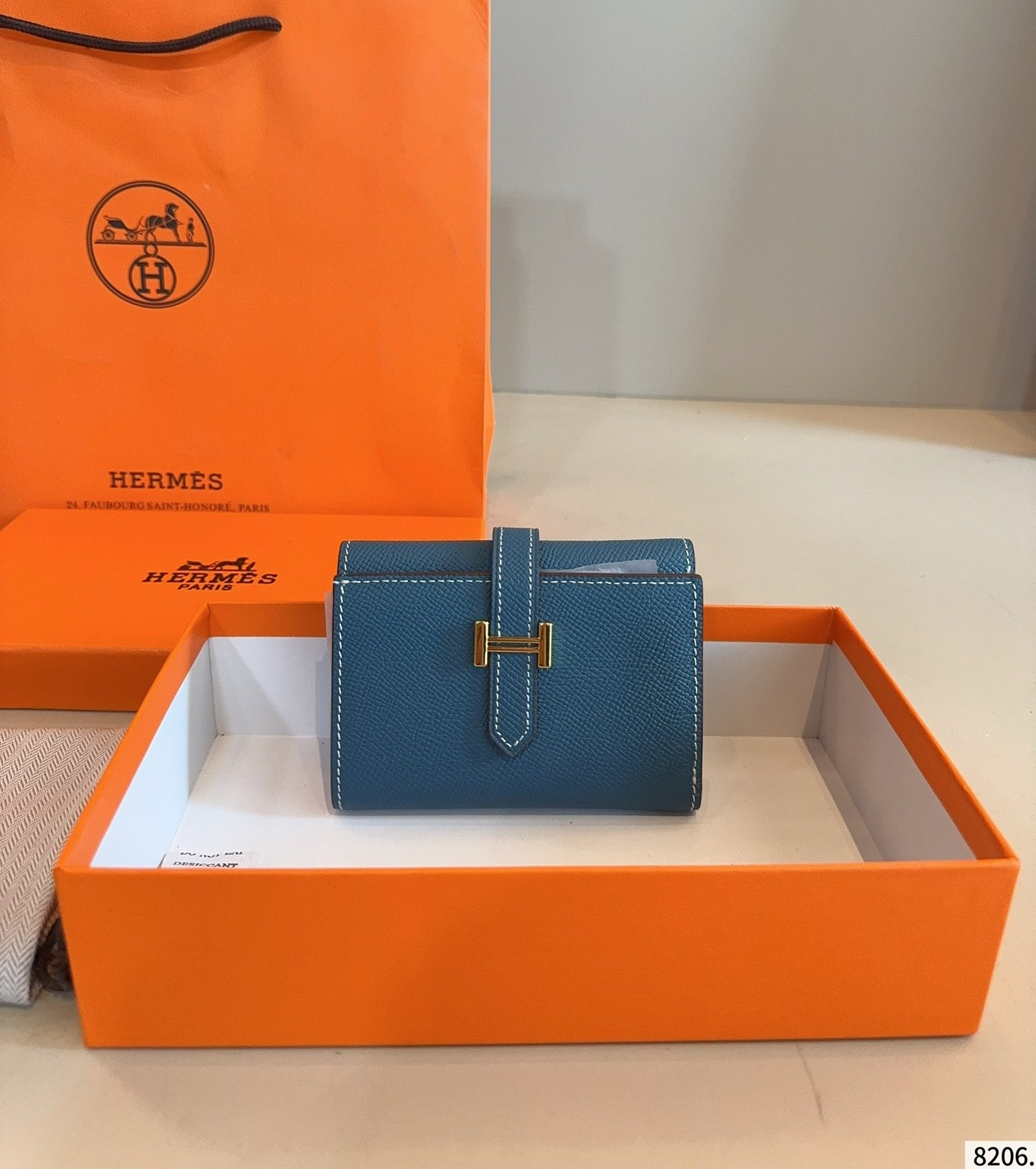 【HERMES旗艦店】エルメス 財布 ゴールド金具 6カラー 12*8CM-BRAND OFF