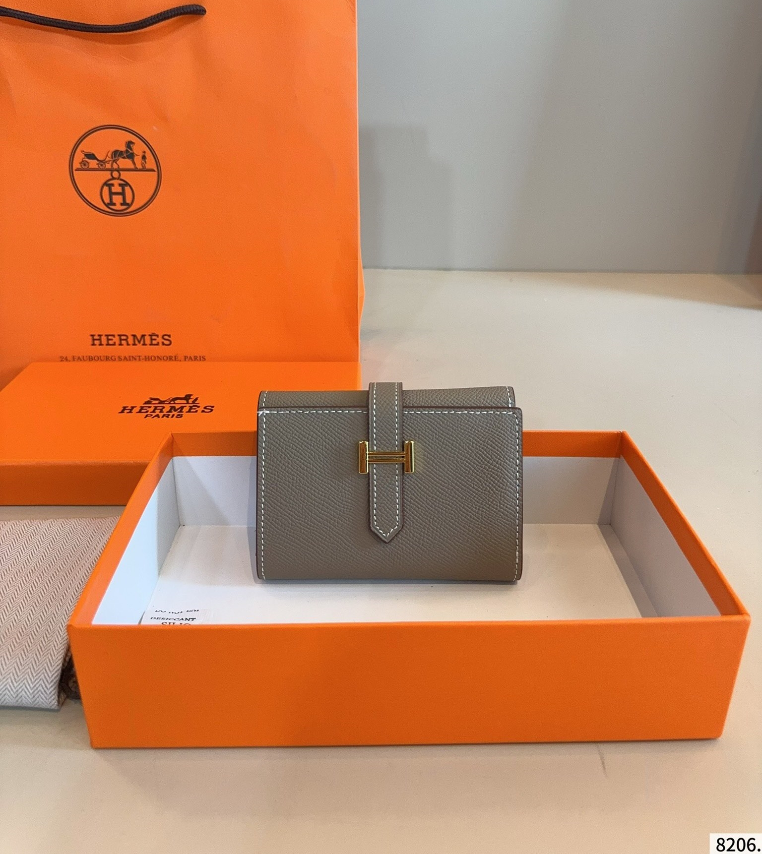 【HERMES旗艦店】エルメス 財布 ゴールド金具 6カラー 12*8CM-BRAND OFF