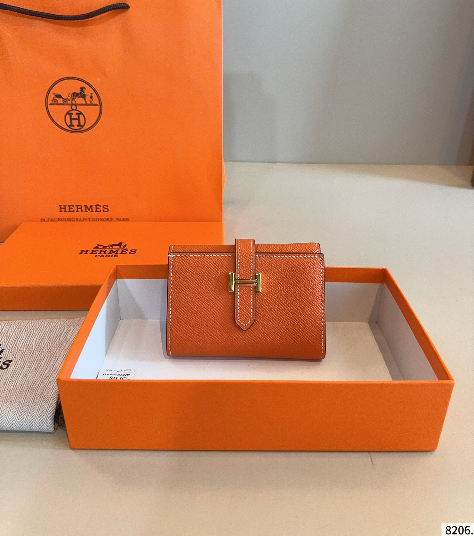 【HERMES旗艦店】エルメス 財布 ゴールド金具 6カラー 12*8CM-BRAND OFF