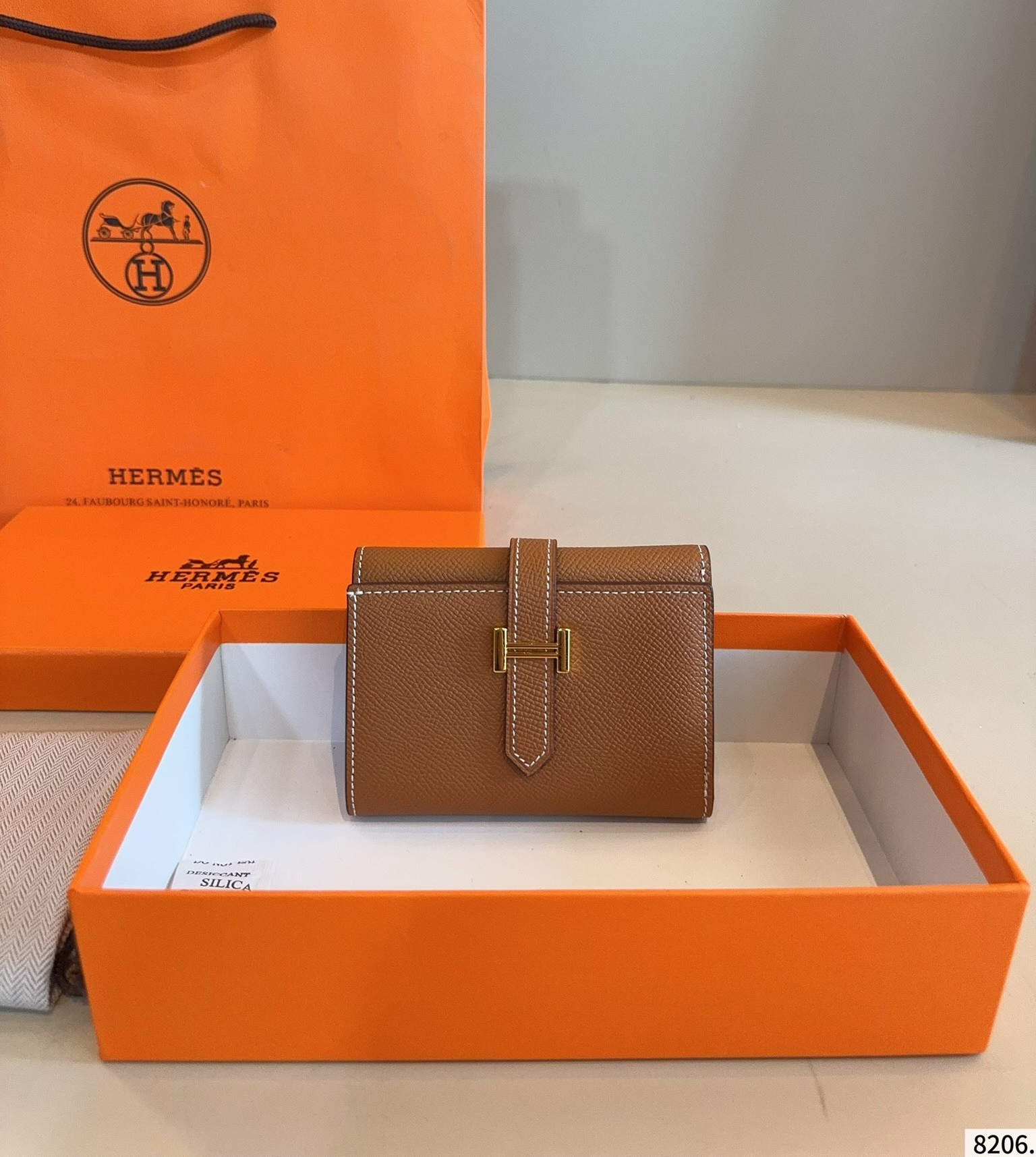 【HERMES旗艦店】エルメス 財布 ゴールド金具 6カラー 12*8CM-BRAND OFF