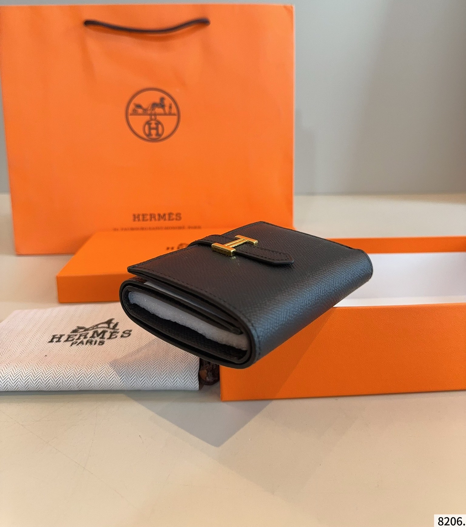 【HERMES旗艦店】エルメス 財布 ゴールド金具 6カラー 12*8CM-BRAND OFF