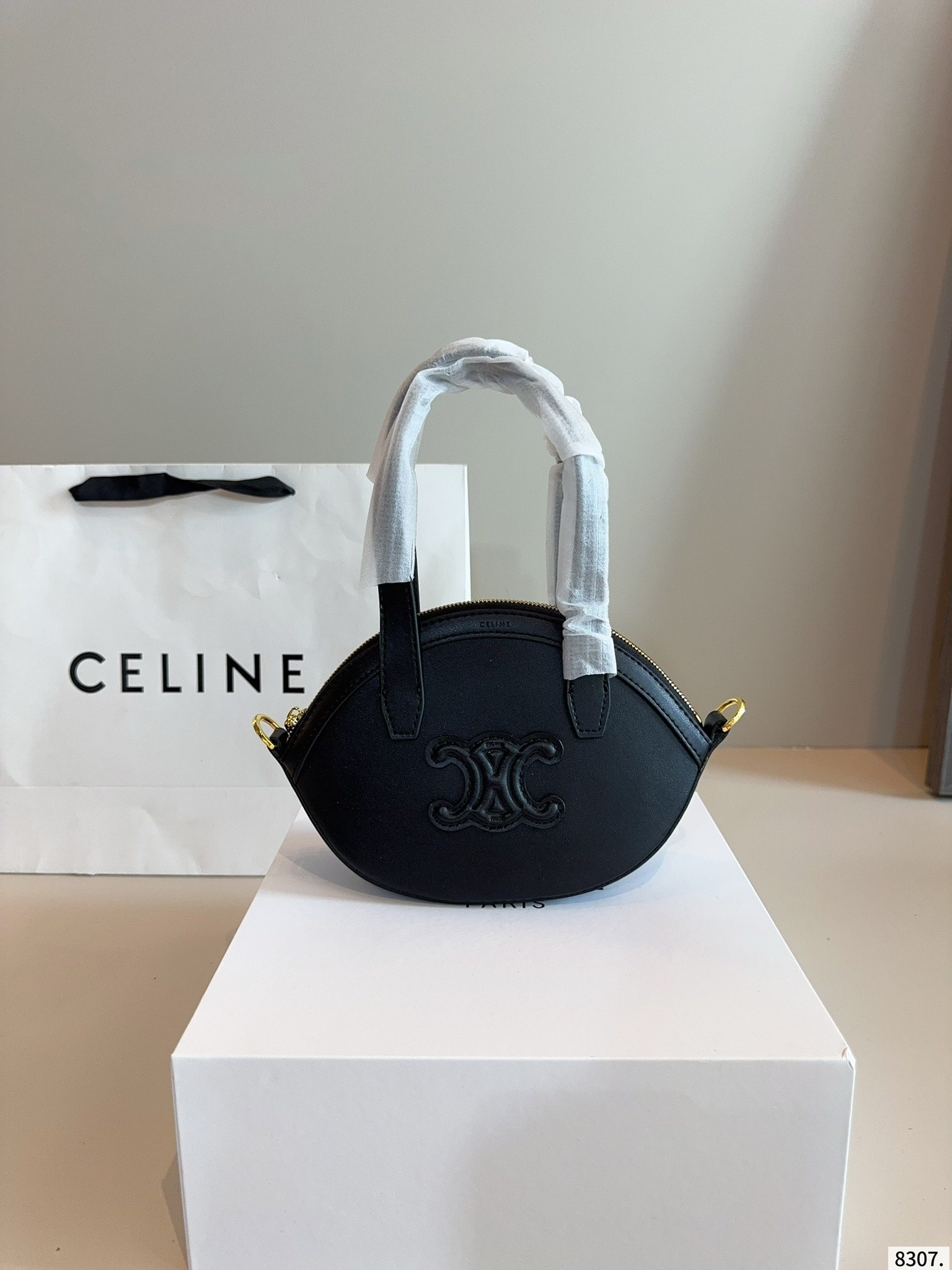 【CELINE公式旗艦店】セリーヌ 凱旋門 Lisa ハンドバッグ-BRAND OFF