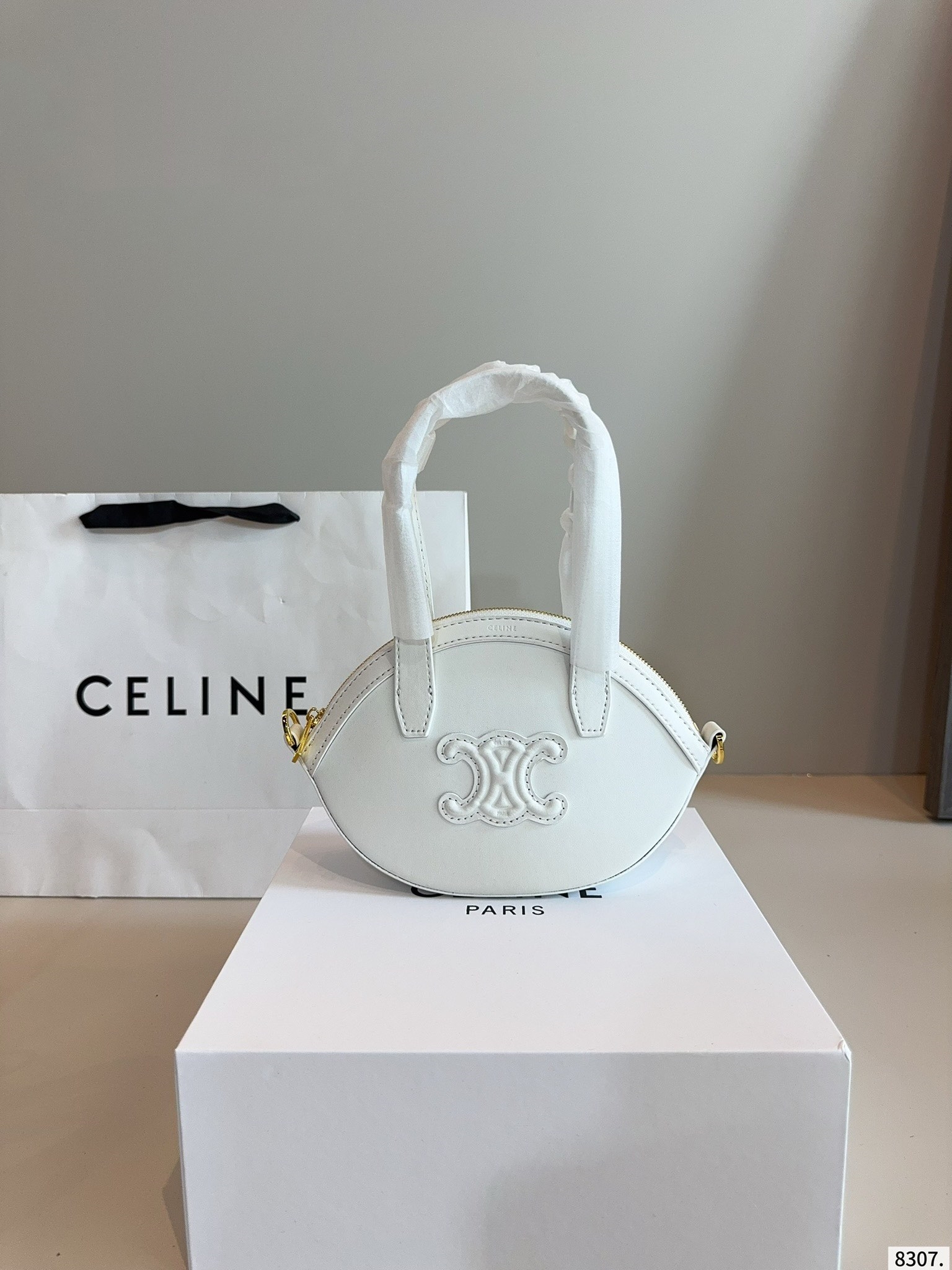 【CELINE公式旗艦店】セリーヌ 凱旋門 Lisa ハンドバッグ-BRAND OFF