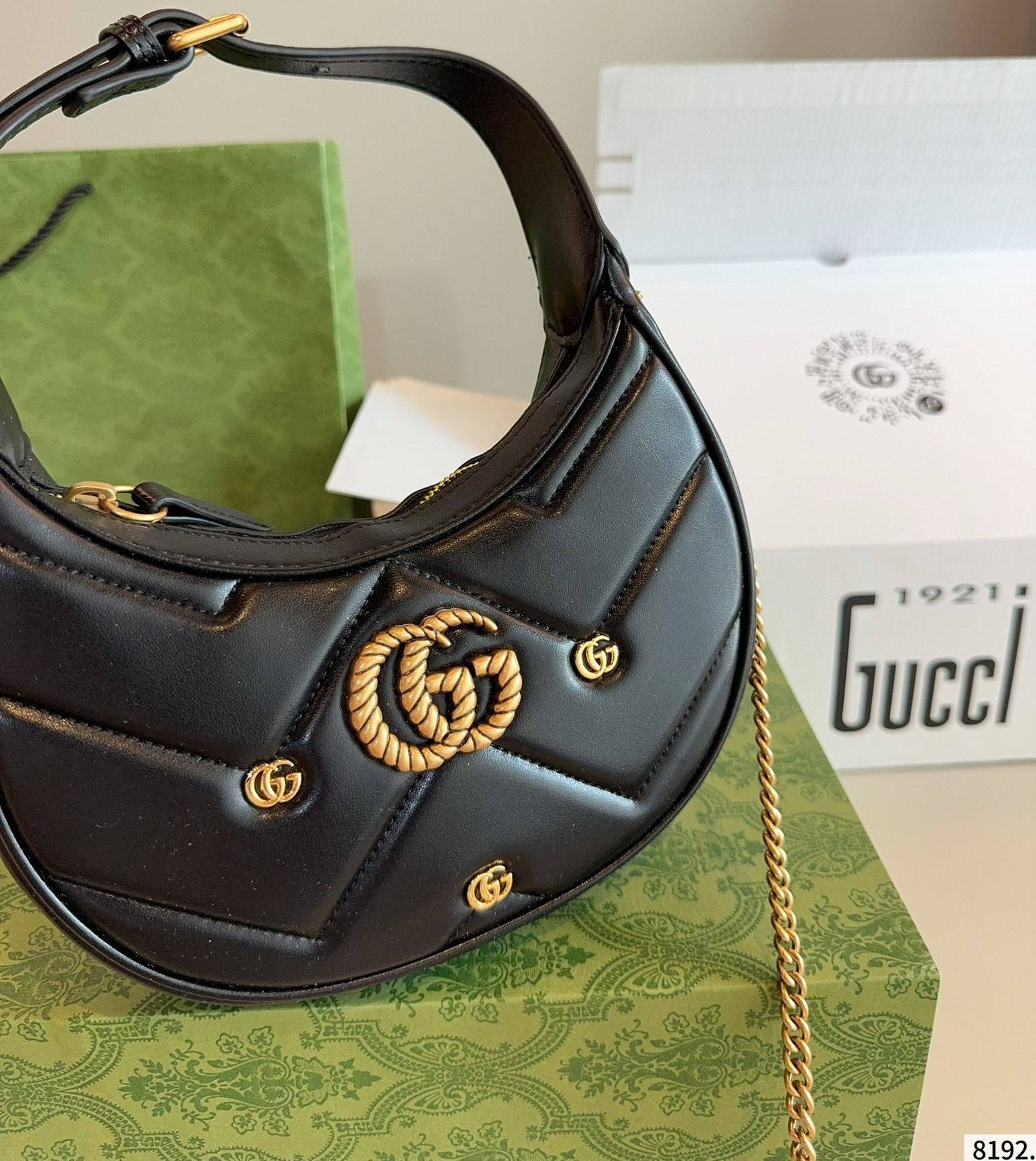 【GUCCI公式旗艦店】グッチ Marmont わきバッグ ハンドバッグ ★超人気-BRAND OFF