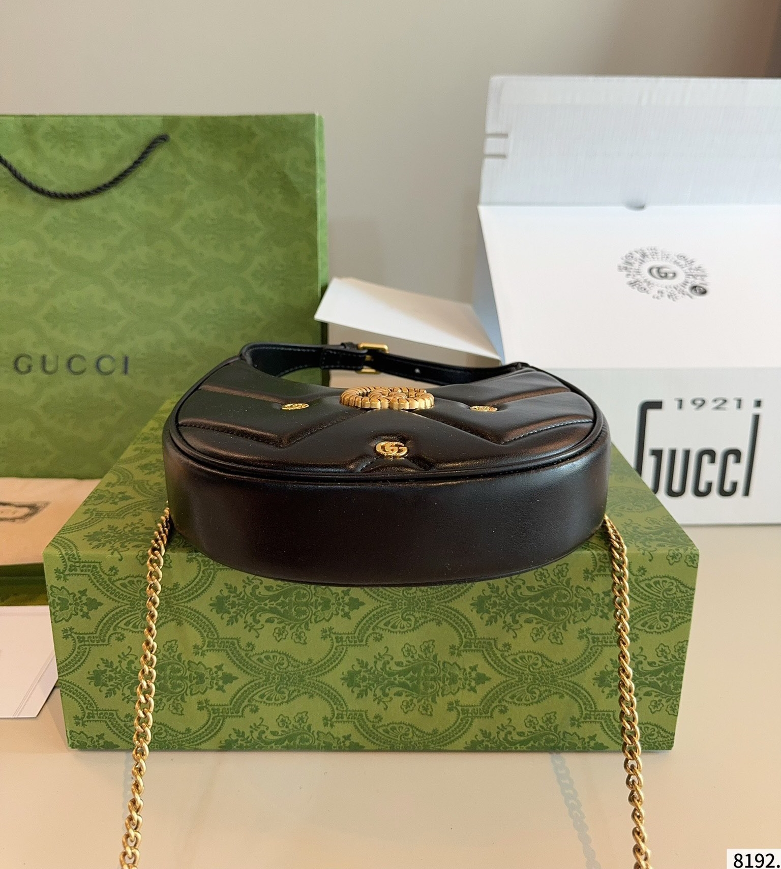 【GUCCI公式旗艦店】グッチ Marmont わきバッグ ハンドバッグ ★超人気-BRAND OFF