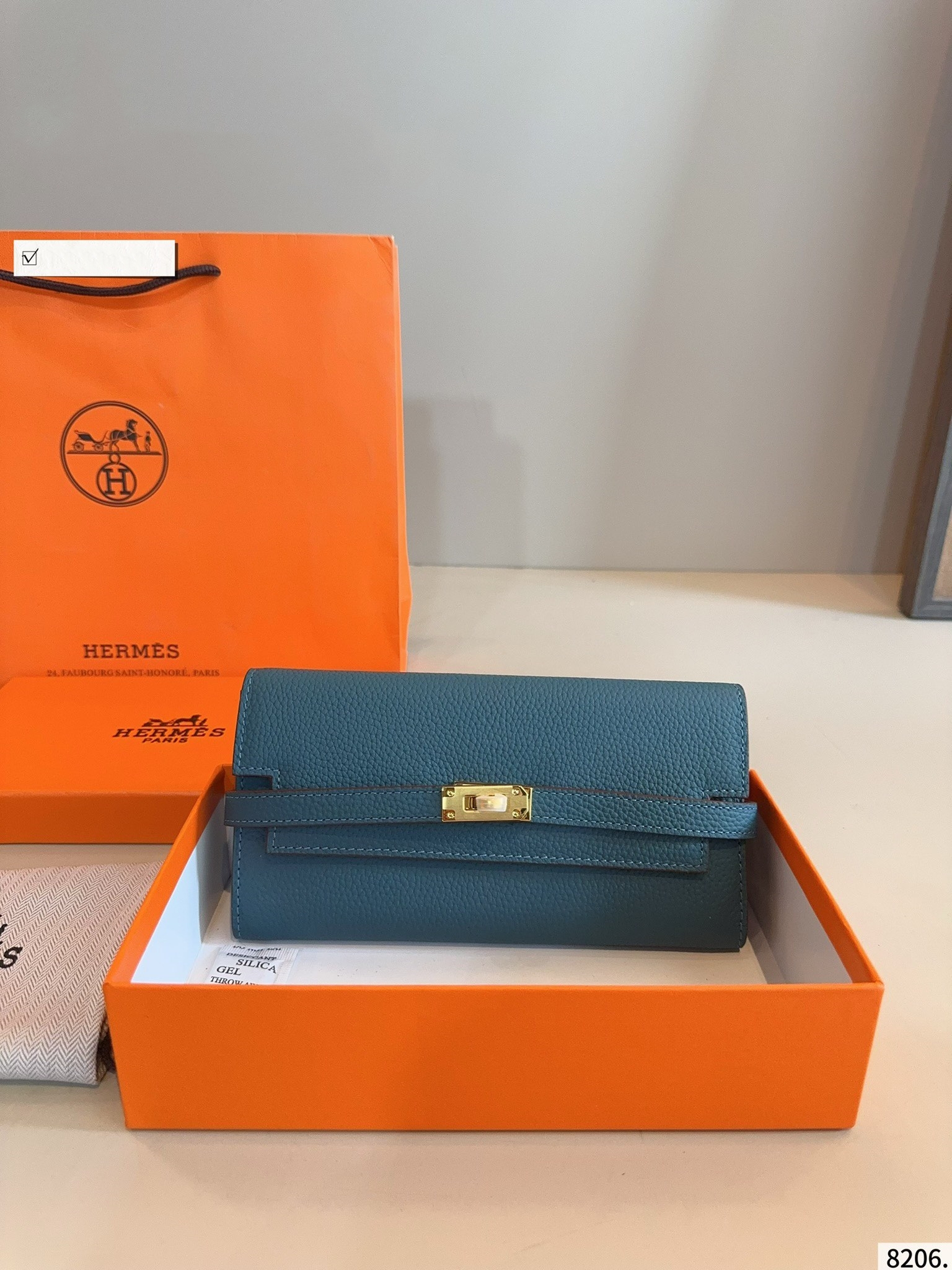 【HERMES公式旗艦店】エルメス 財布 ゴールド金具  7カラー 20*10CM-BRAND OFF