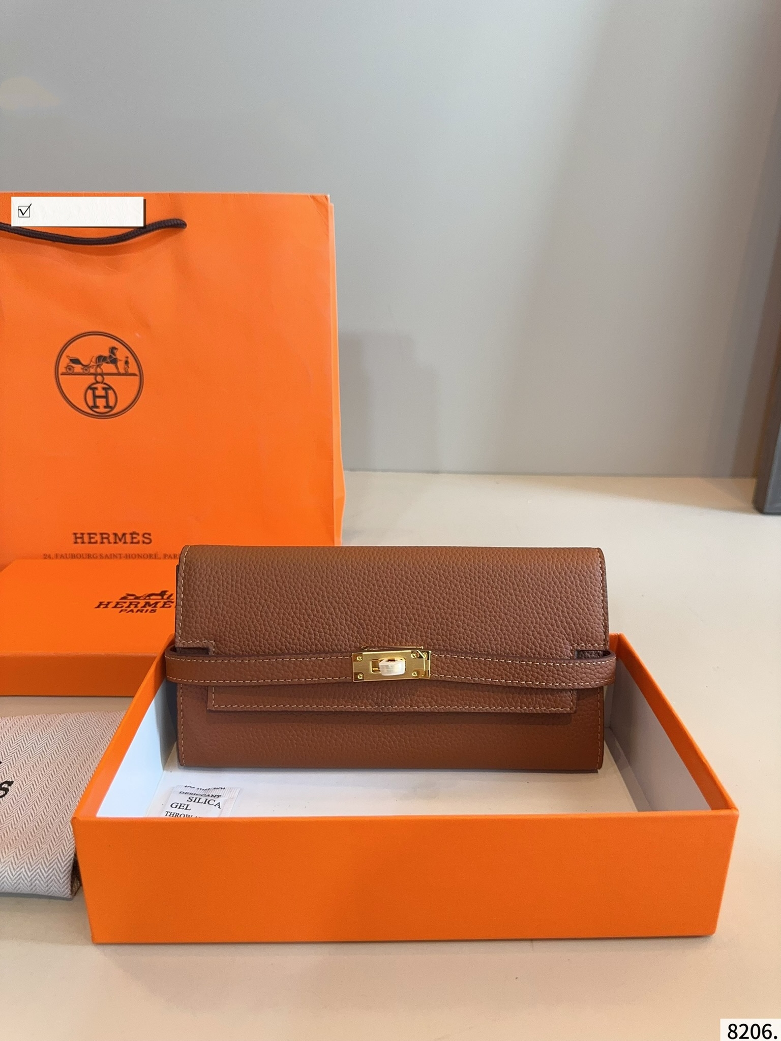 【HERMES公式旗艦店】エルメス 財布 ゴールド金具  7カラー 20*10CM-BRAND OFF