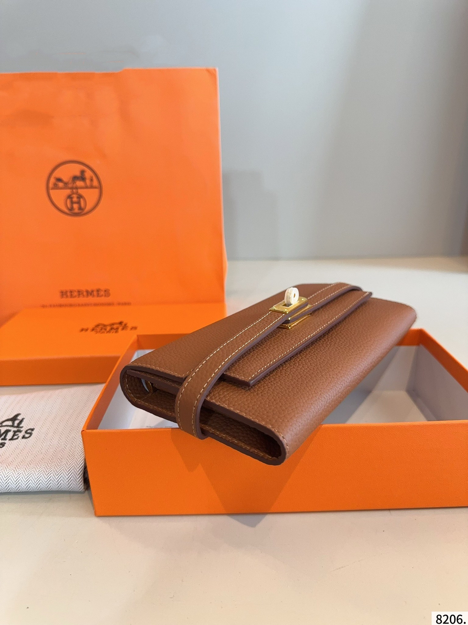 【HERMES公式旗艦店】エルメス 財布 ゴールド金具  7カラー 20*10CM-BRAND OFF