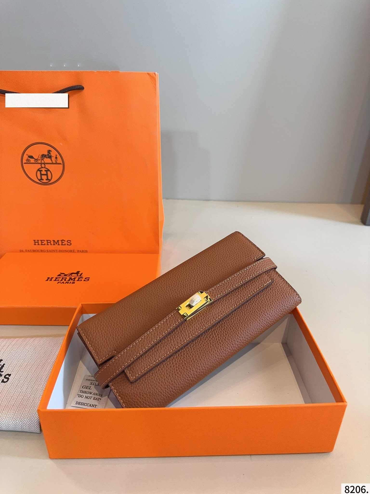 【HERMES公式旗艦店】エルメス 財布 ゴールド金具  7カラー 20*10CM-BRAND OFF