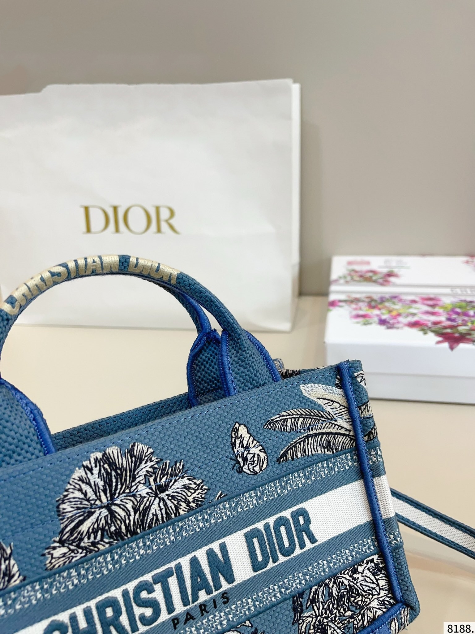 【DIOR旗艦店】ディオール MINI TOTE 刺繡 ハンドバッグ-BRAND OFF