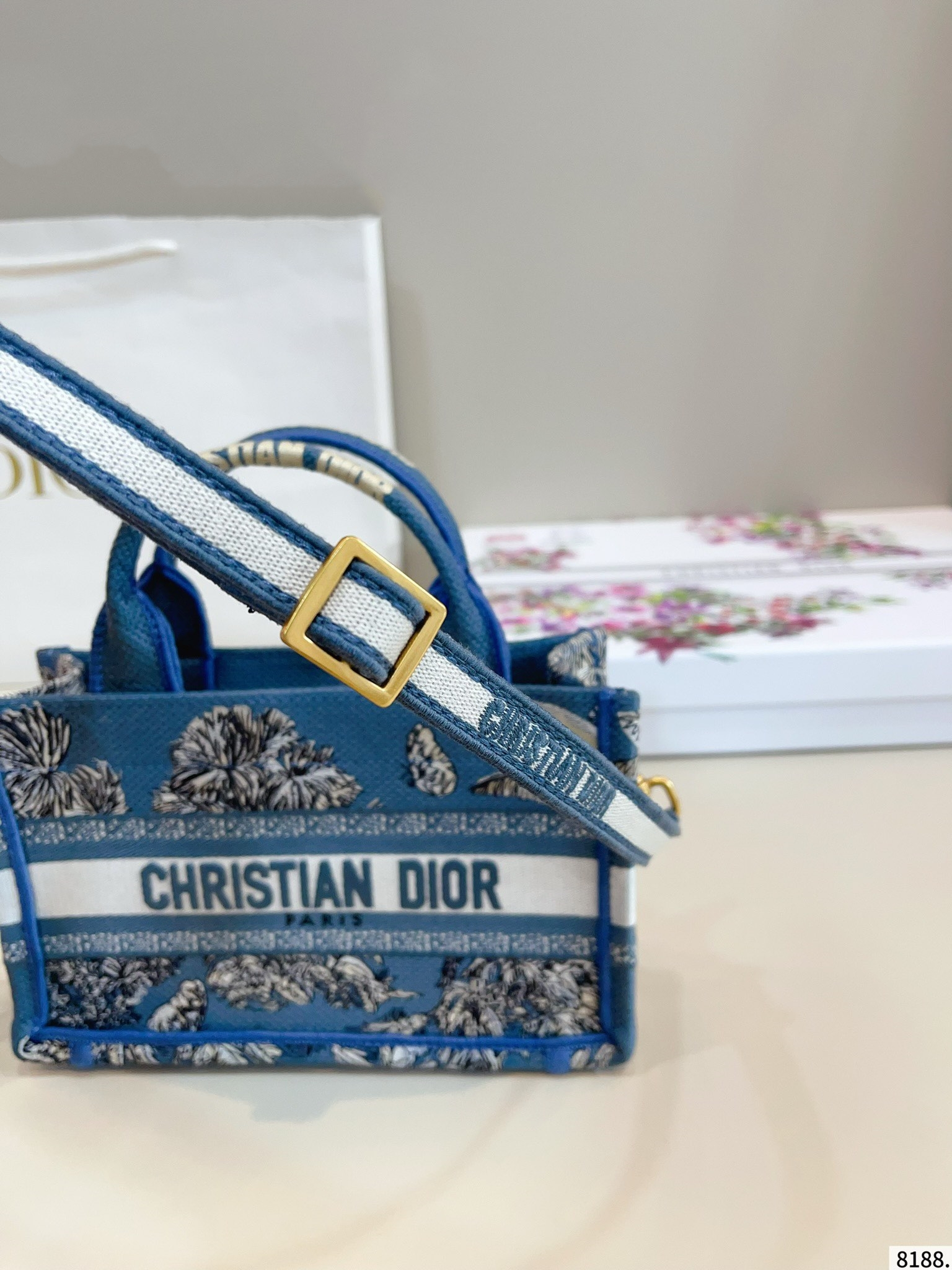 【DIOR旗艦店】ディオール MINI TOTE 刺繡 ハンドバッグ-BRAND OFF