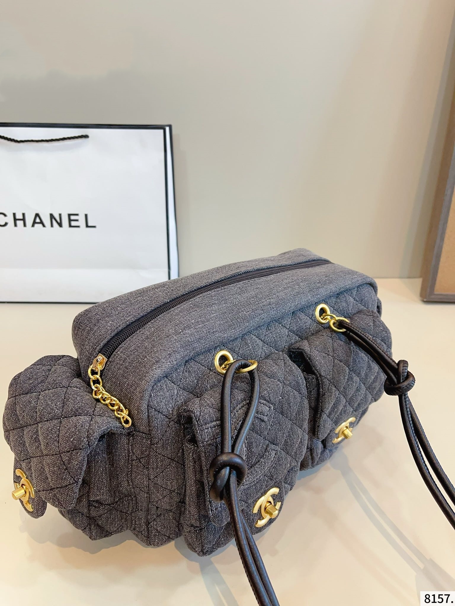 【CHANEL公式旗艦店】シャネル  デニムのショルダーバッグ 29*12*19CM-BRAND OFF