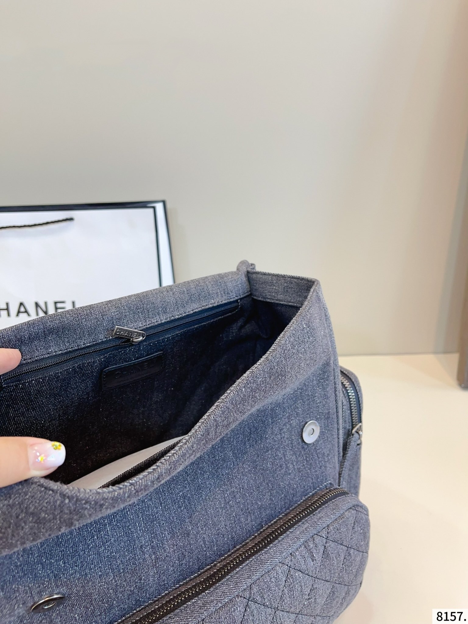 【CHANEL公式旗艦店】シャネル デニムのバックパック 27*12*29cm-BRAND OFF