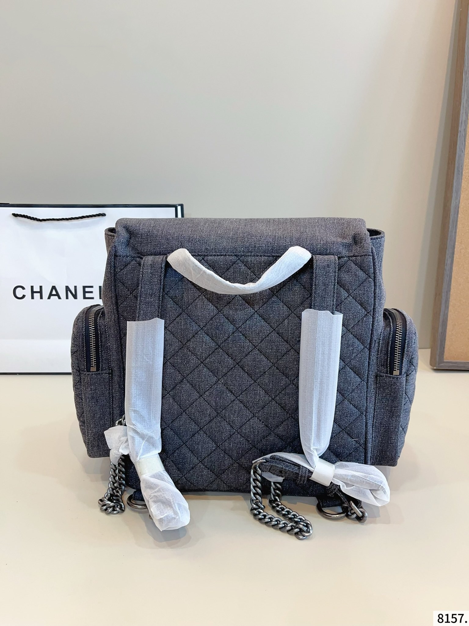 【CHANEL公式旗艦店】シャネル デニムのバックパック 27*12*29cm-BRAND OFF