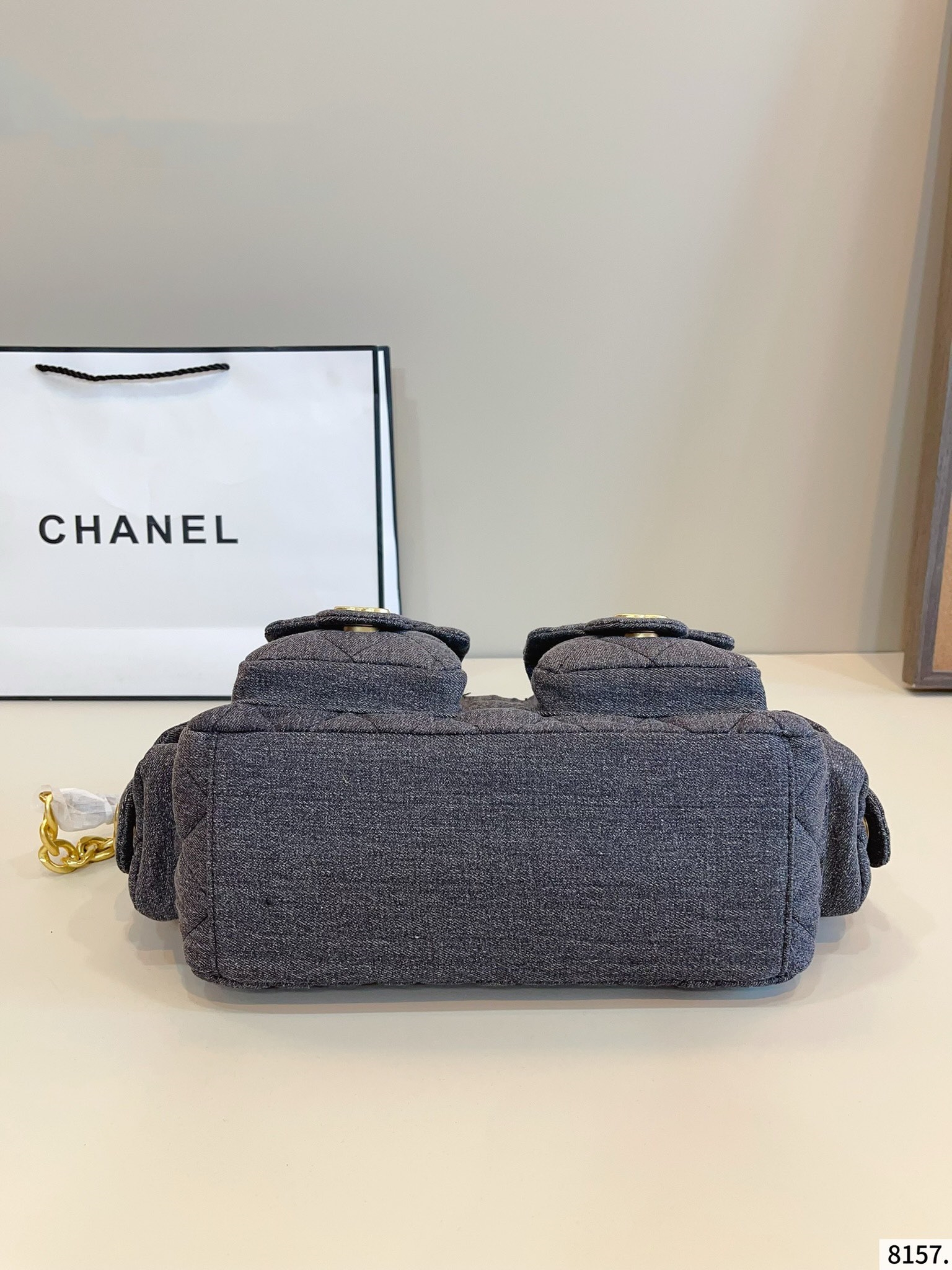 【CHANEL公式旗艦店】シャネル  デニムのショルダーバッグ 29*12*19CM-BRAND OFF