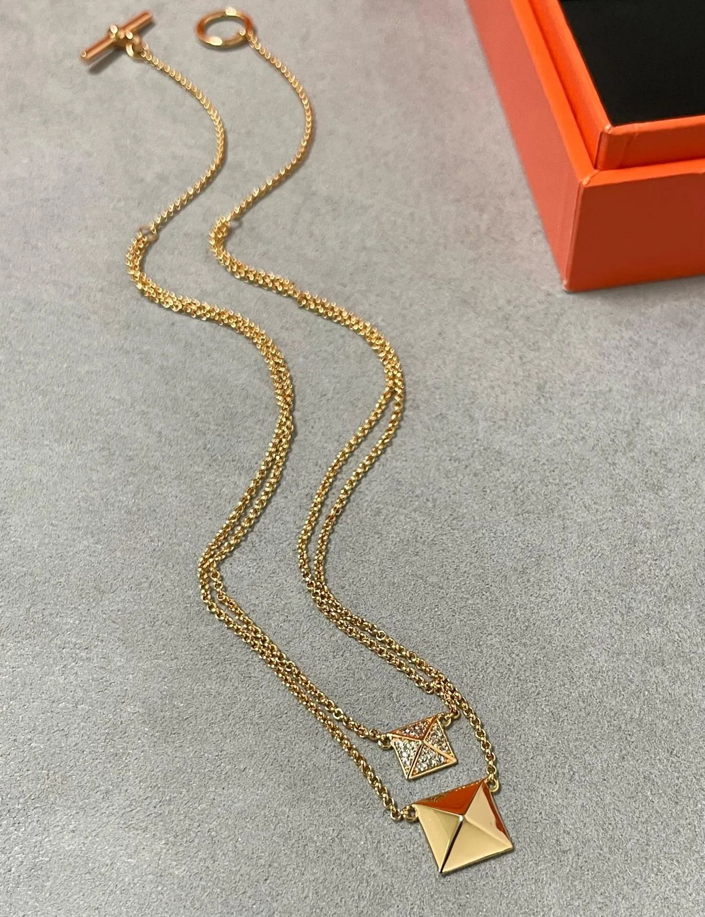【HERMES】ネックレス、新しいネックレス万能シンプルファッションオーナメント 240730-BRAND OFF