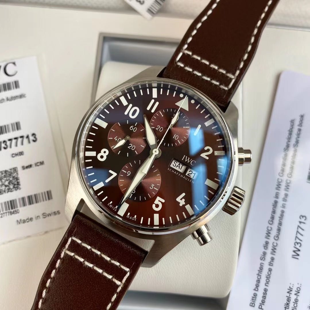 IWC パイロットウォッチクロノグラフ アントワーヌ･ド･サンテグジュペリ IW377713-BRAND OFF