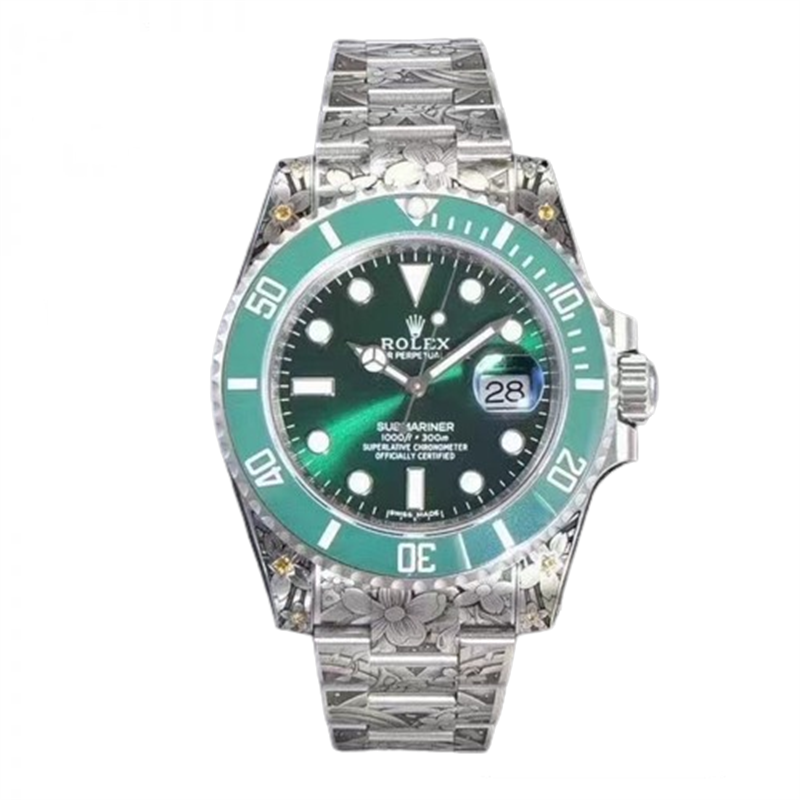 ロレックス サブマリーナーデイト 彫金 116610LV/116610LN-BRAND OFF