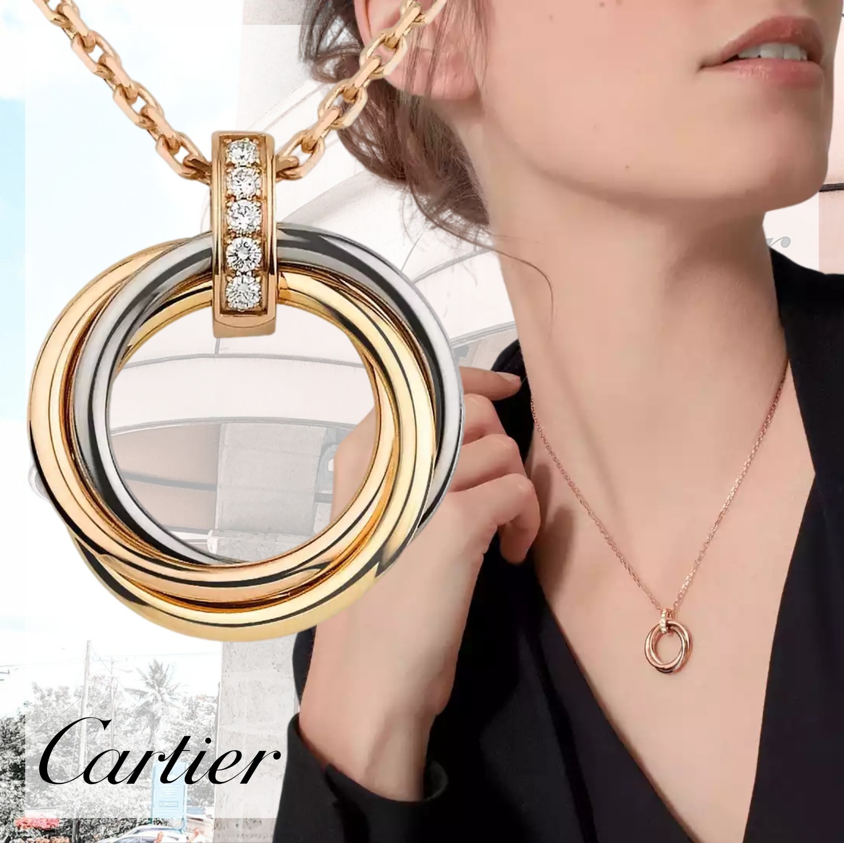【2026】Cartier【カルティエ】トリニティ ネックレス-BRAND OFF