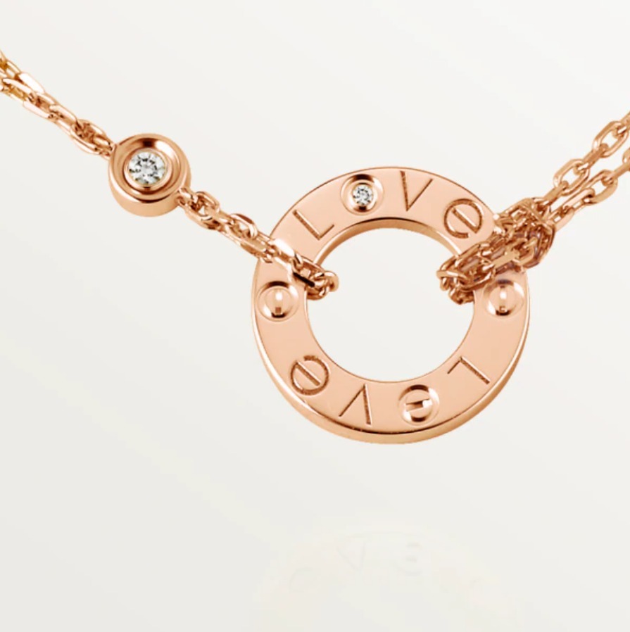 【2026】【Cartier】 LOVE ネックレス 18Kゴールド ダイヤモンド2個-BRAND OFF