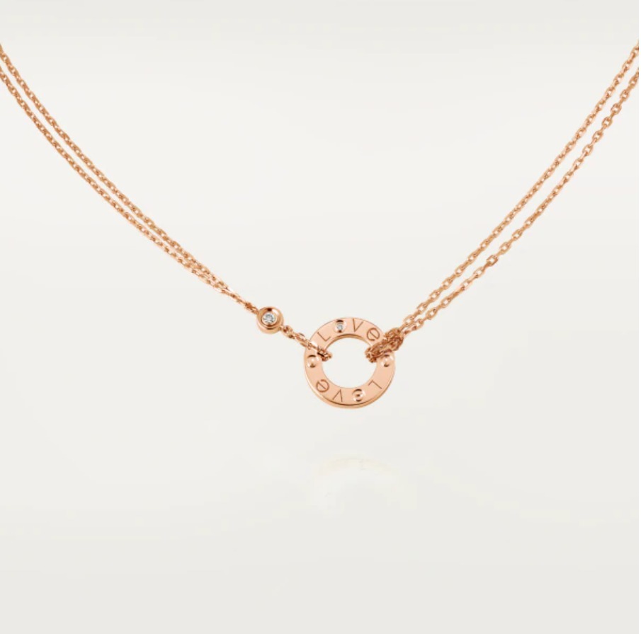 【2026】【Cartier】 LOVE ネックレス 18Kゴールド ダイヤモンド2個-BRAND OFF