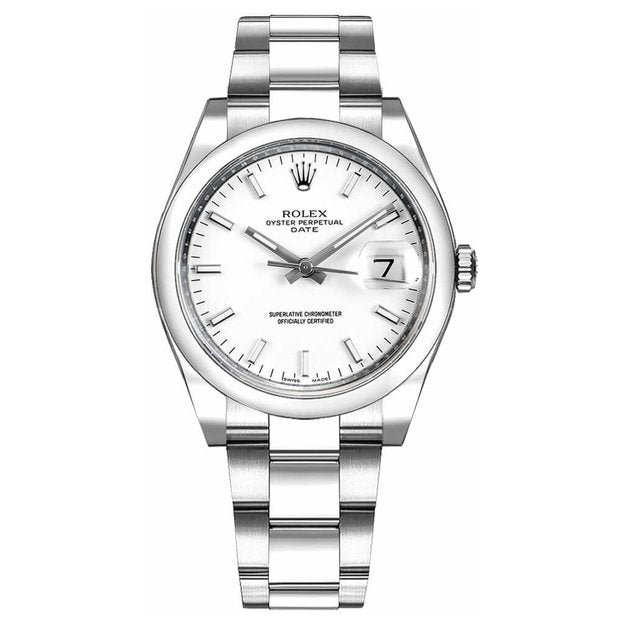 ROLEX ロレックス オイスターパーペチュアル&デイト 115200 ホワイト-BRAND OFF