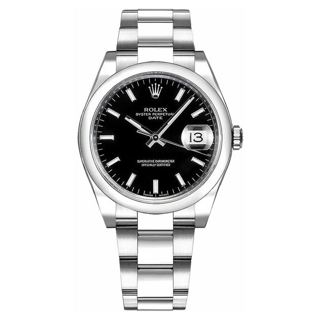 ROLEX ロレックス オイスターパーペチュアル&デイト 115200 ブラック-BRAND OFF